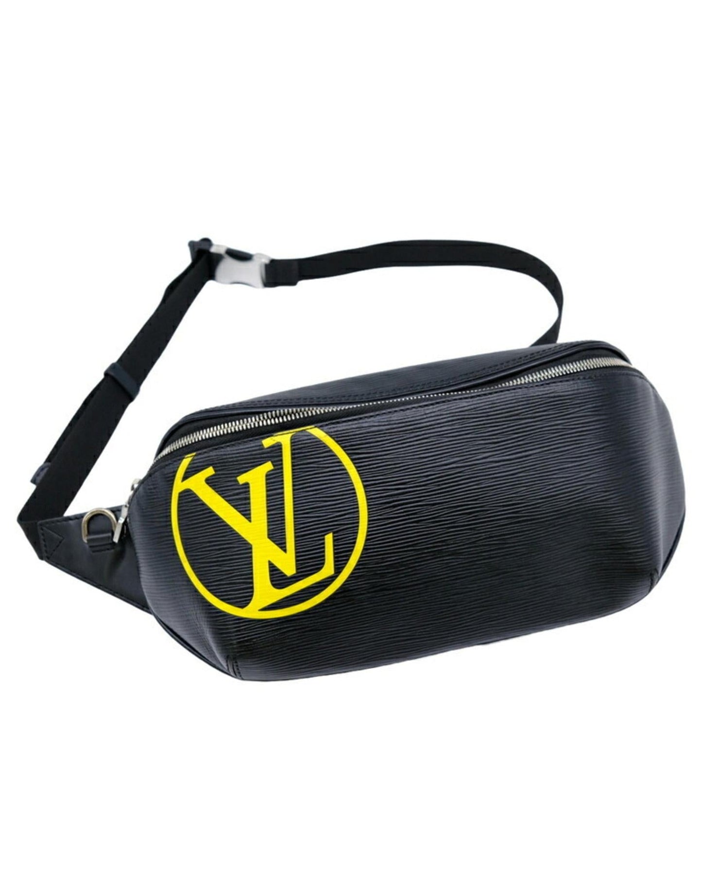 Sleek Leather Circle Fanny Pack