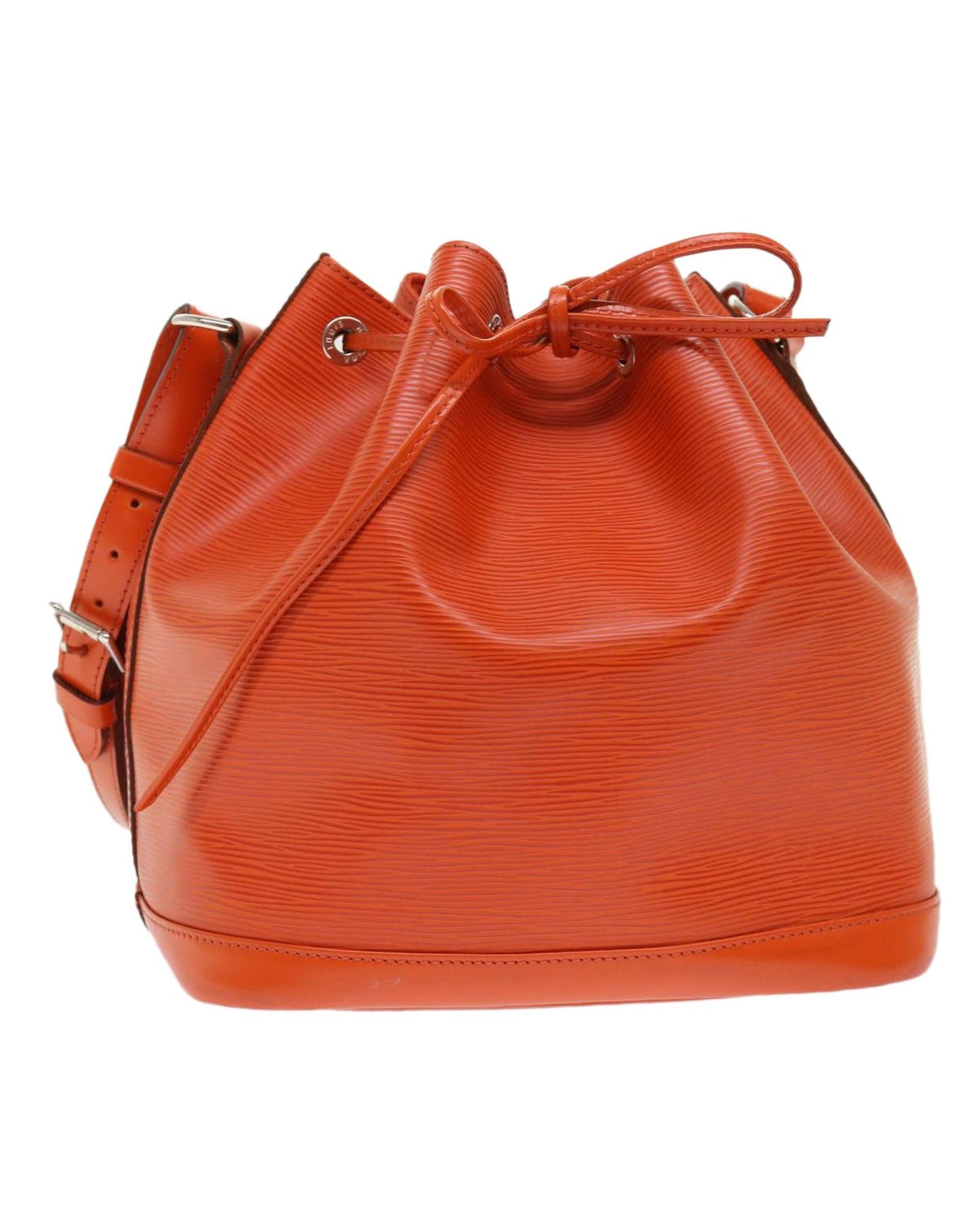 Louis Vuitton Petit Noe Orange Epi Leather Handbag