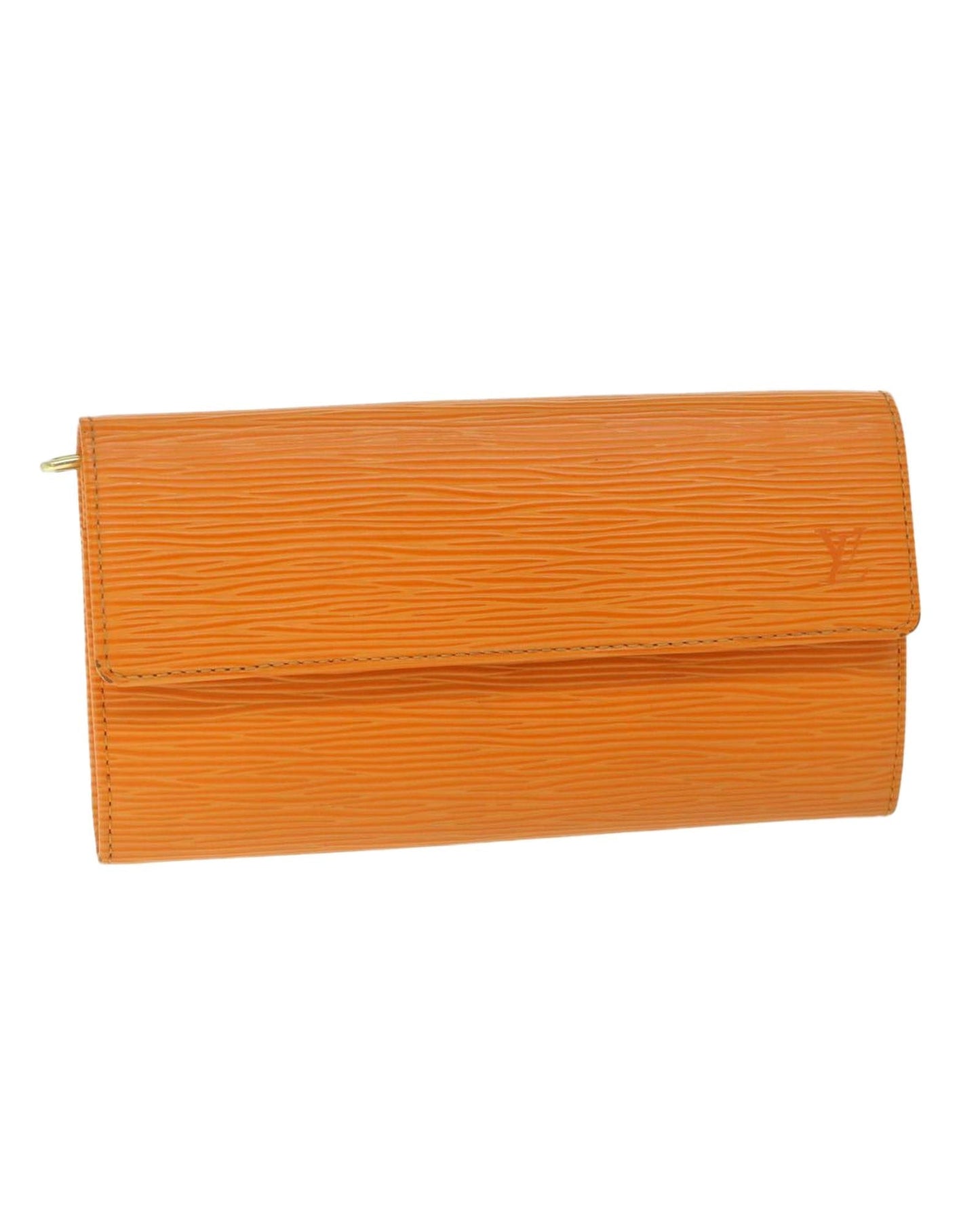 Epi Leather Long Wallet with Metal Fittings