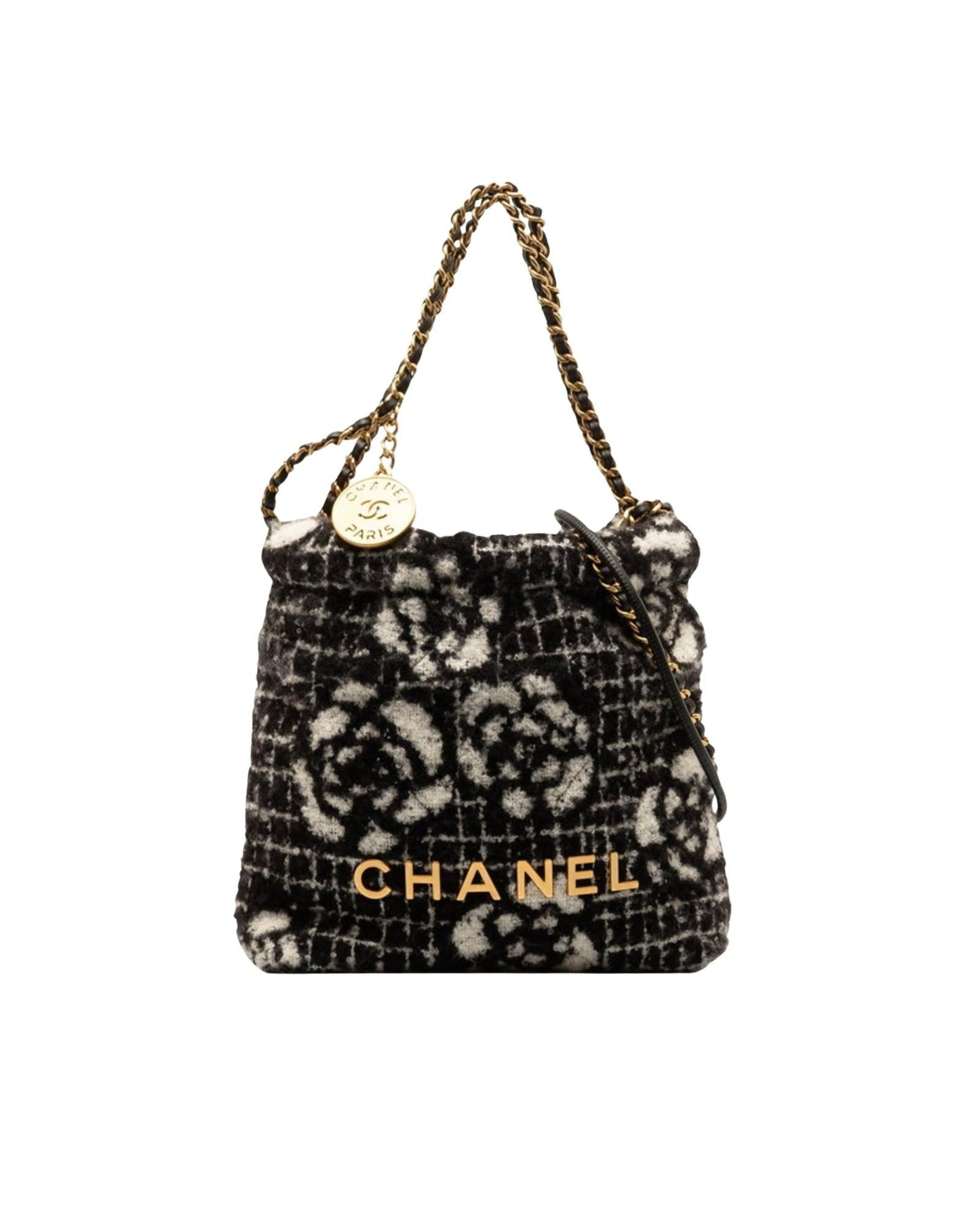 Chanel Floral Tweed Chain Bag