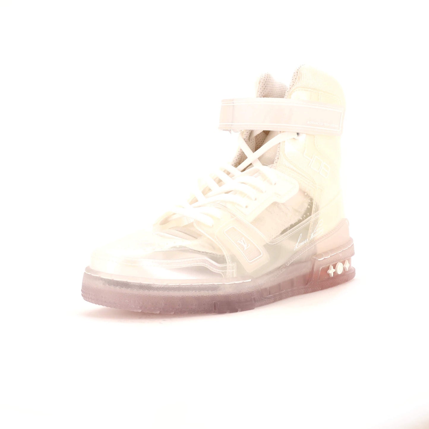 Louis Vuitton Men's LV Trainer High-Top Sneakers PVC