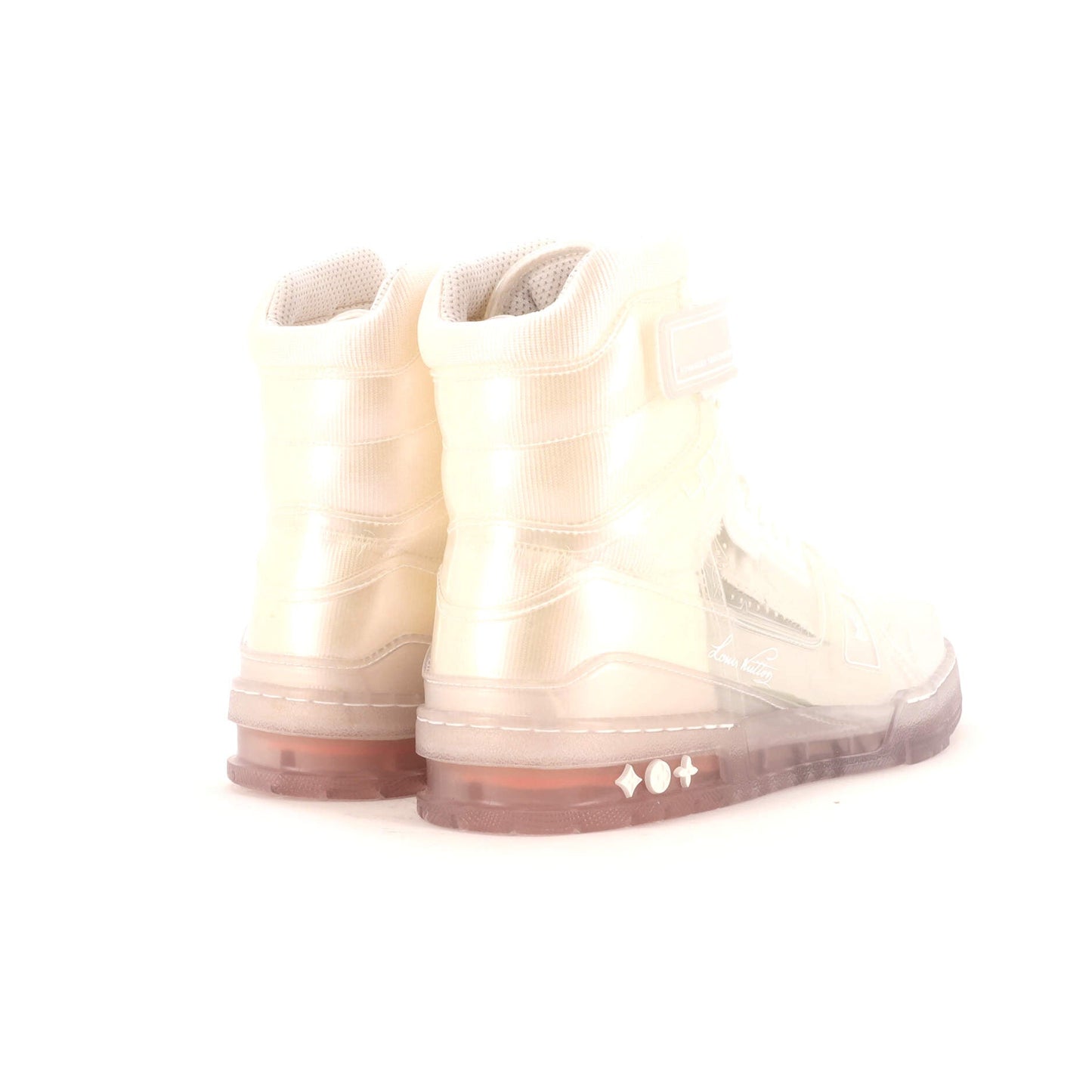 Louis Vuitton Men's LV Trainer High-Top Sneakers PVC