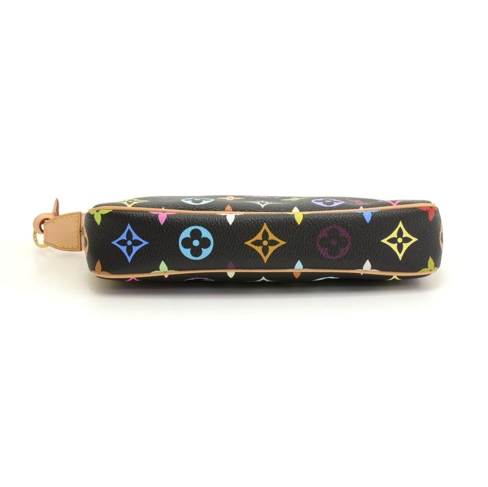 Louis Vuitto Pochette Accessoires Multicoloured Monogram Canvas Evening Bag