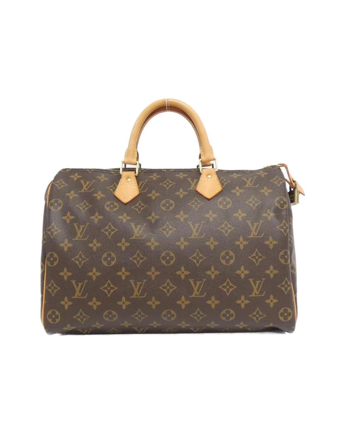 Iconic Monogram Canvas Speedy Bag with Dust Bag and Padlock