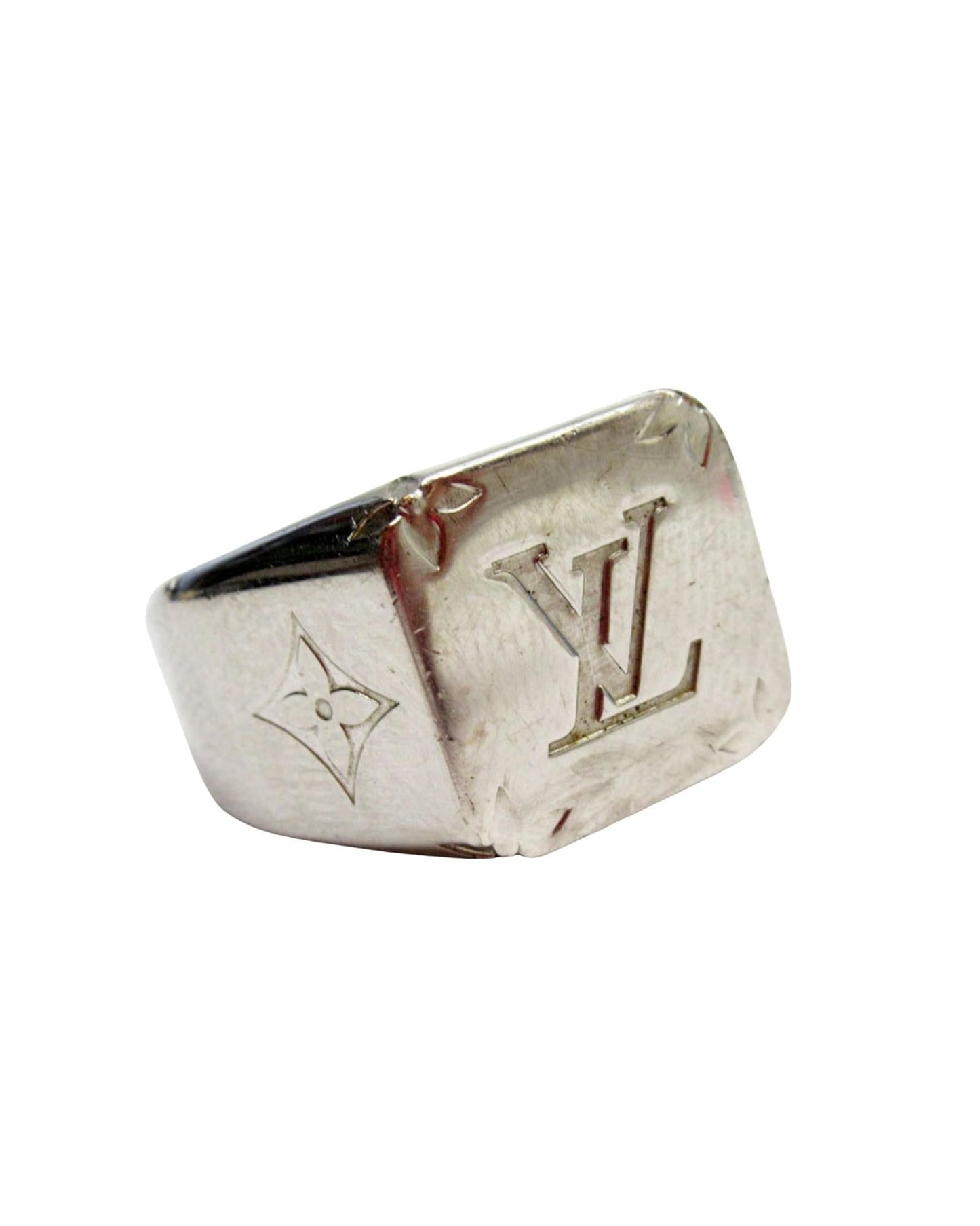 Signet Ring with Dust Bag and Metal Construction
