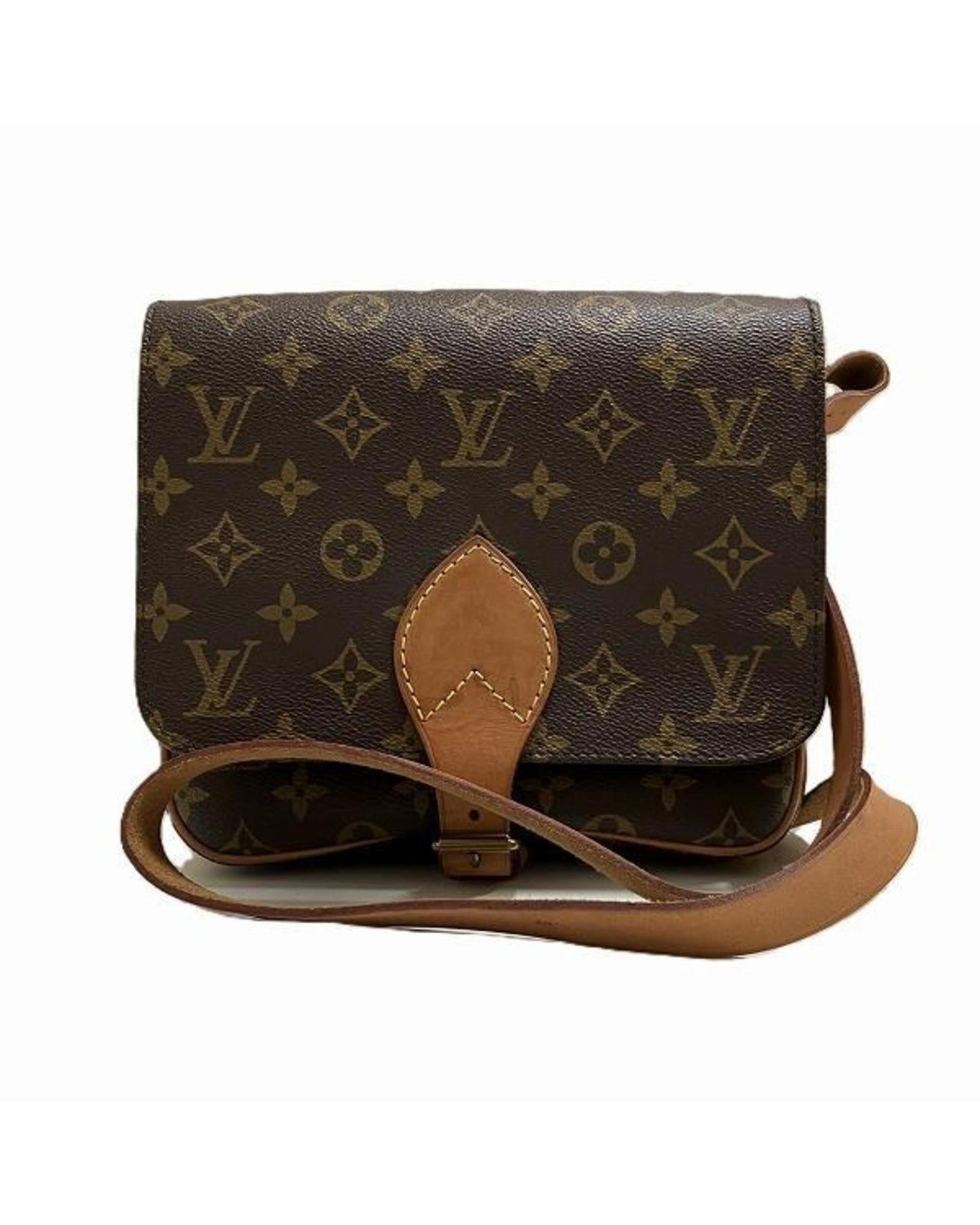 Cartouchiere Canvas Crossbody Bag with Dust Bag