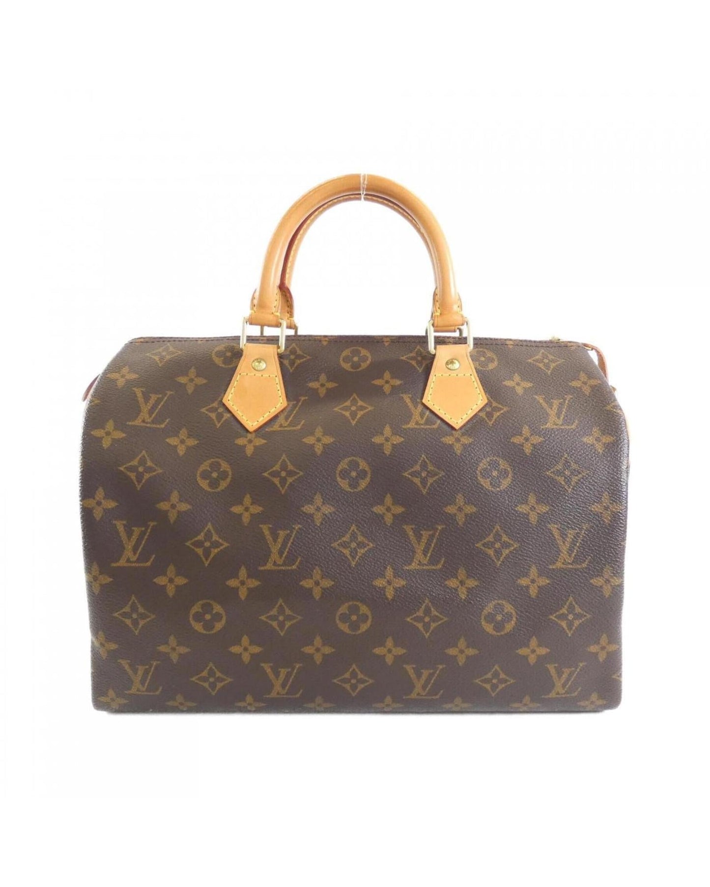 Canvas Speedy Bag with Key and Padlock