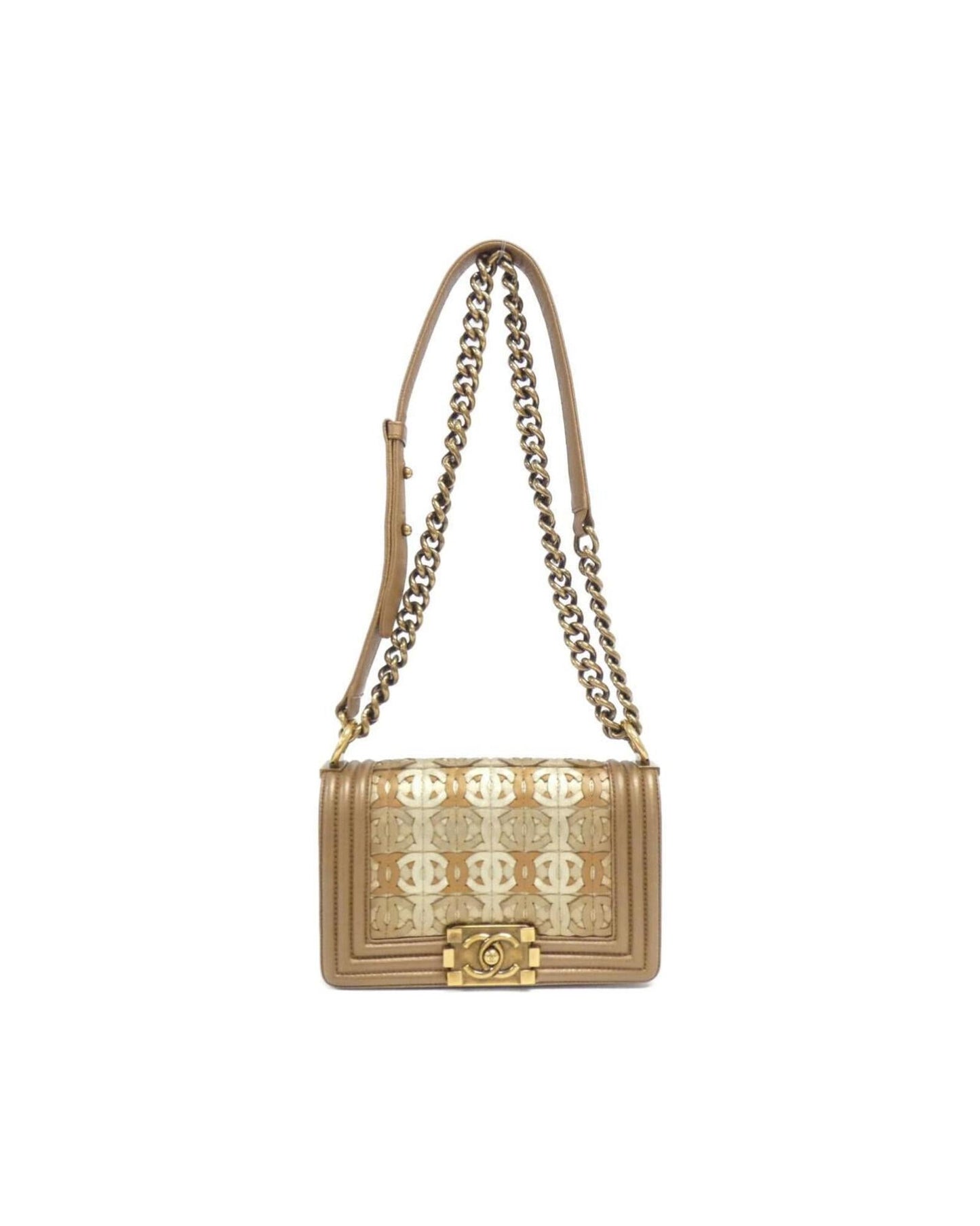 Chanel Luxurious Leather Boy Bag with Box and Dust Bag