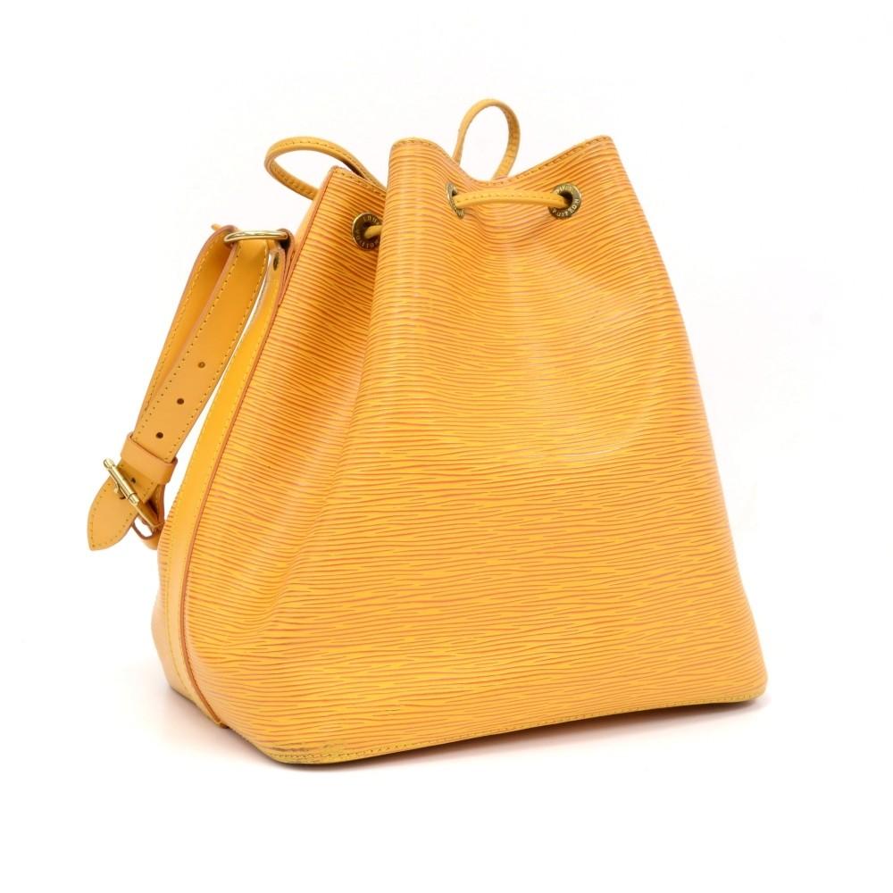 Louis Vuitto Petit Noe Yellow Epi Leather Bag