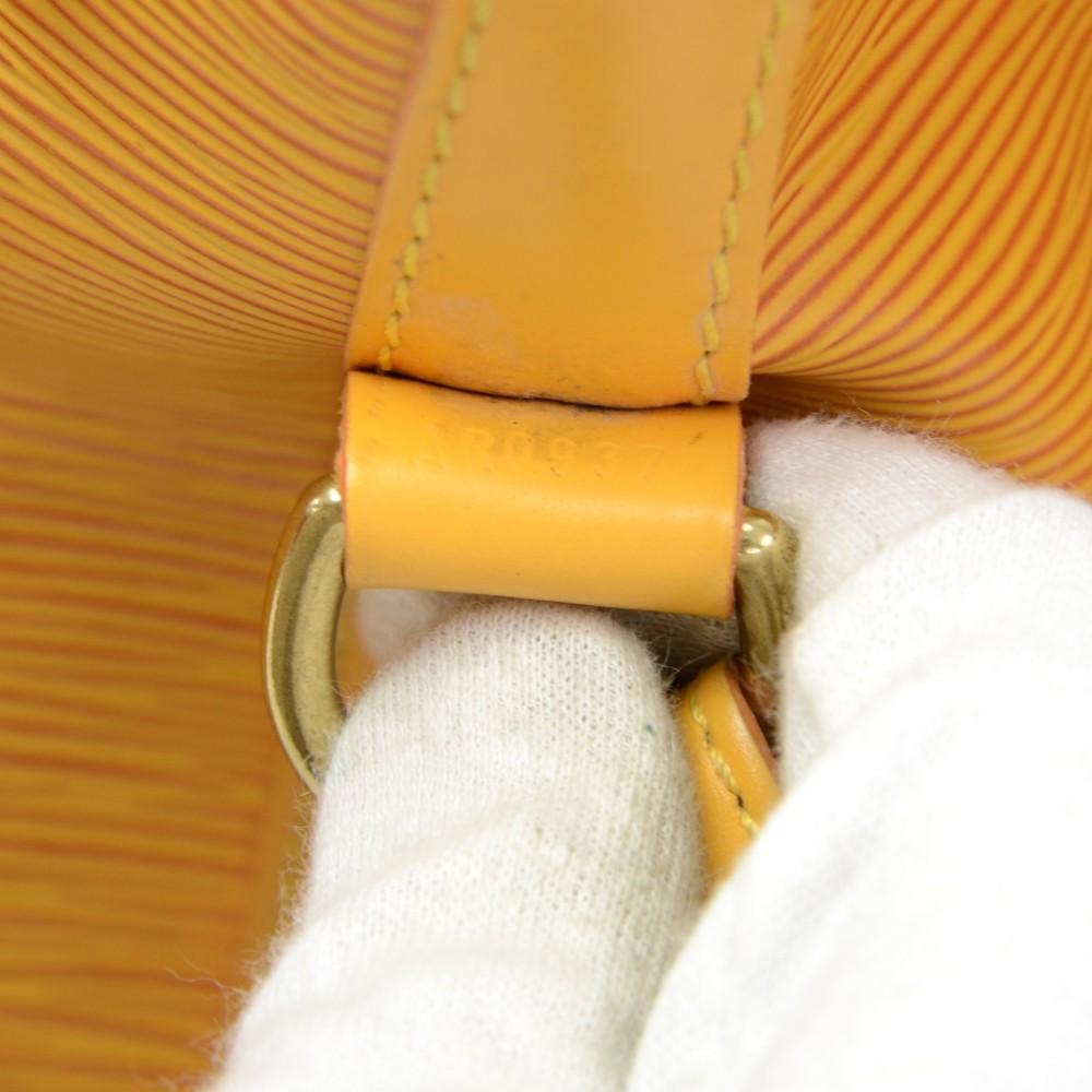 Louis Vuitto Petit Noe Yellow Epi Leather Bag