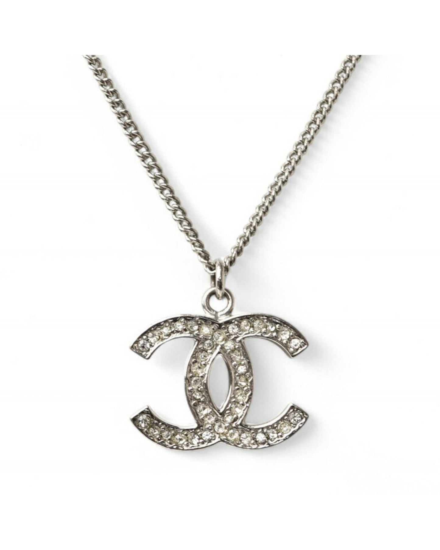 Chanel Elegant Metal Pendant Necklace with Box and Dust Bag