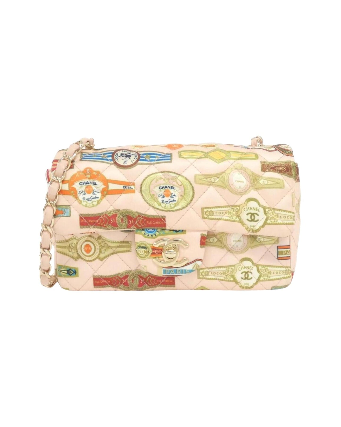Chanel Classic Flap Cigar Print Quilted Bag