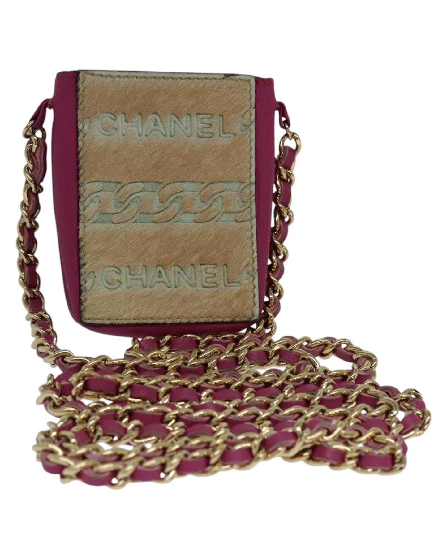 Chanel Faux Fur Mini Bag with Metal Fittings