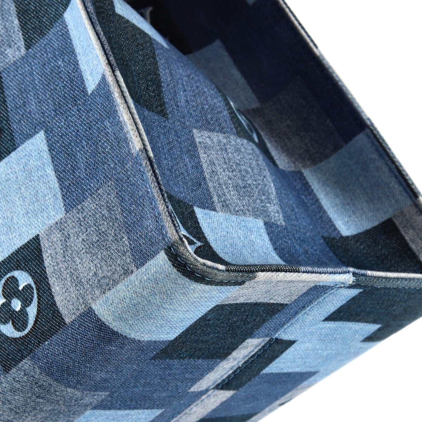 Louis Vuitton OnTheGo Tote Damier and Monogram Patchwork Denim GM