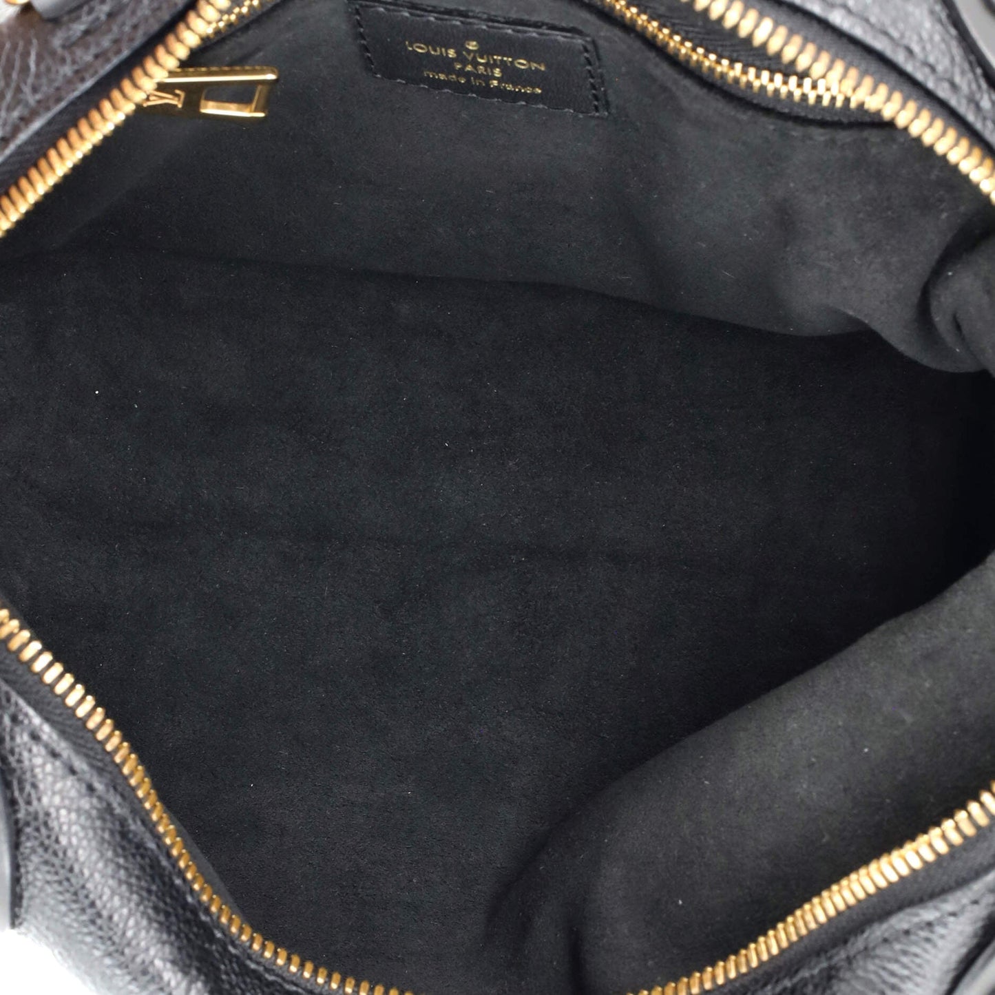 Louis Vuitton Petite Malle Souple Handbag Monogram Empreinte Leather