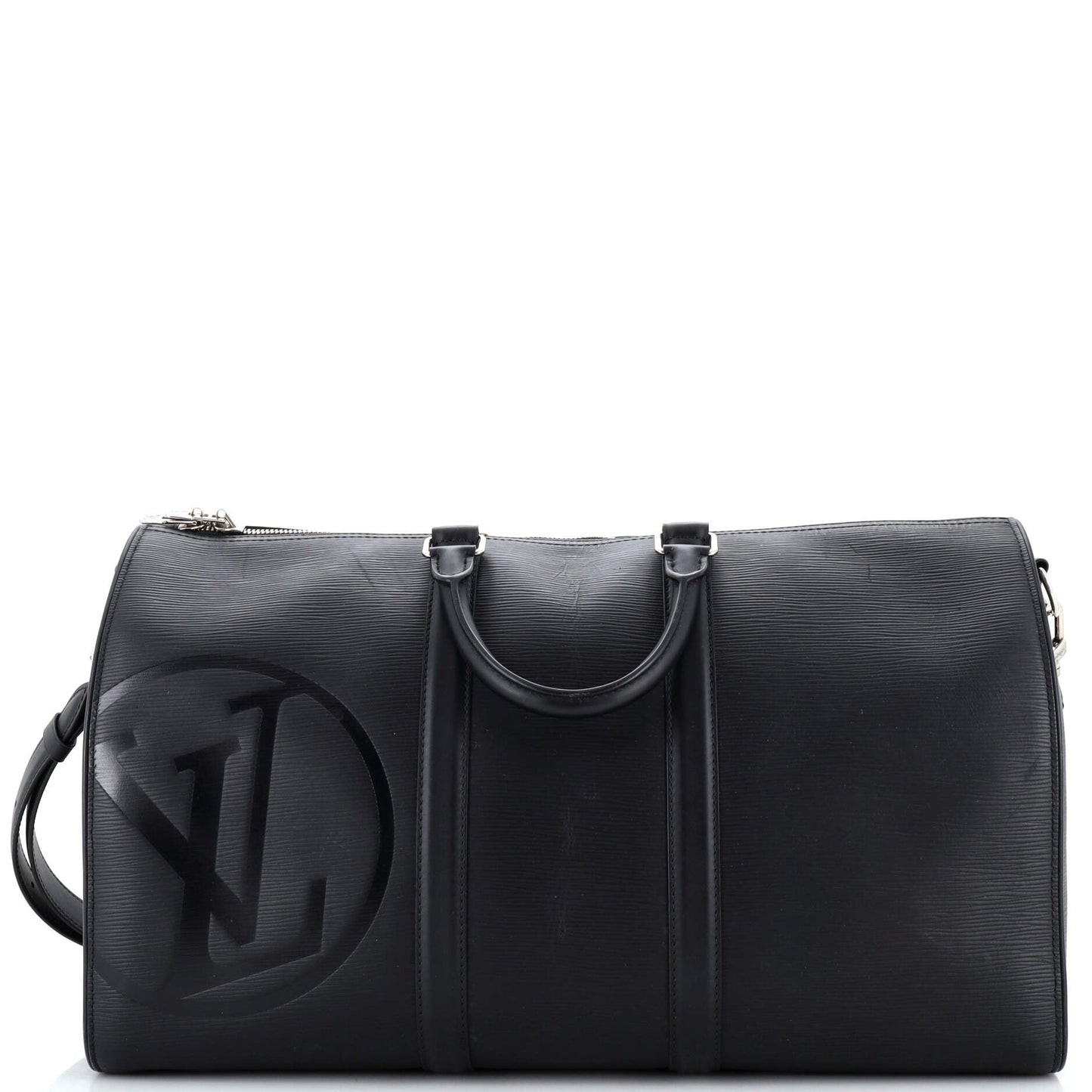 Louis Vuitton Keepall Bandouliere Bag Initials Epi Leather 45
