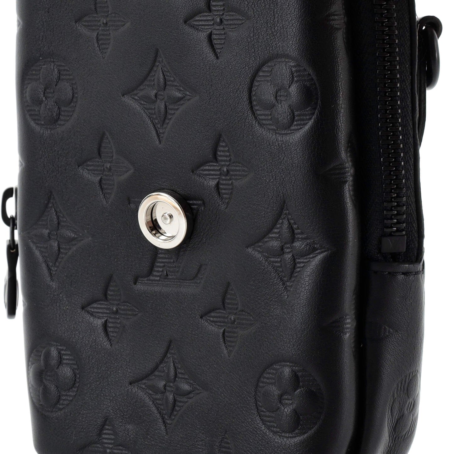 Louis Vuitton Double Phone Pouch NM Monogram Shadow Leather