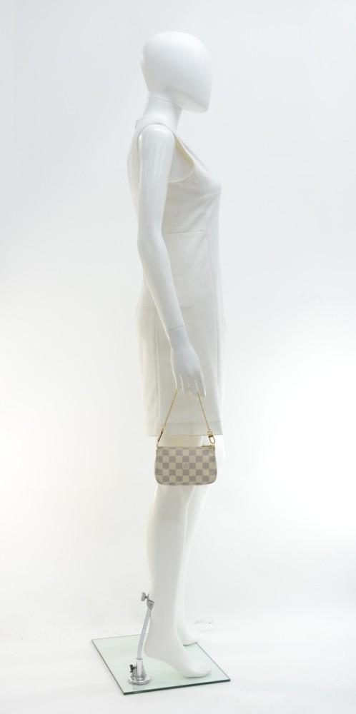 Louis Vuitto Damier Azur Canvas Pochette Accessoires Evening Bag