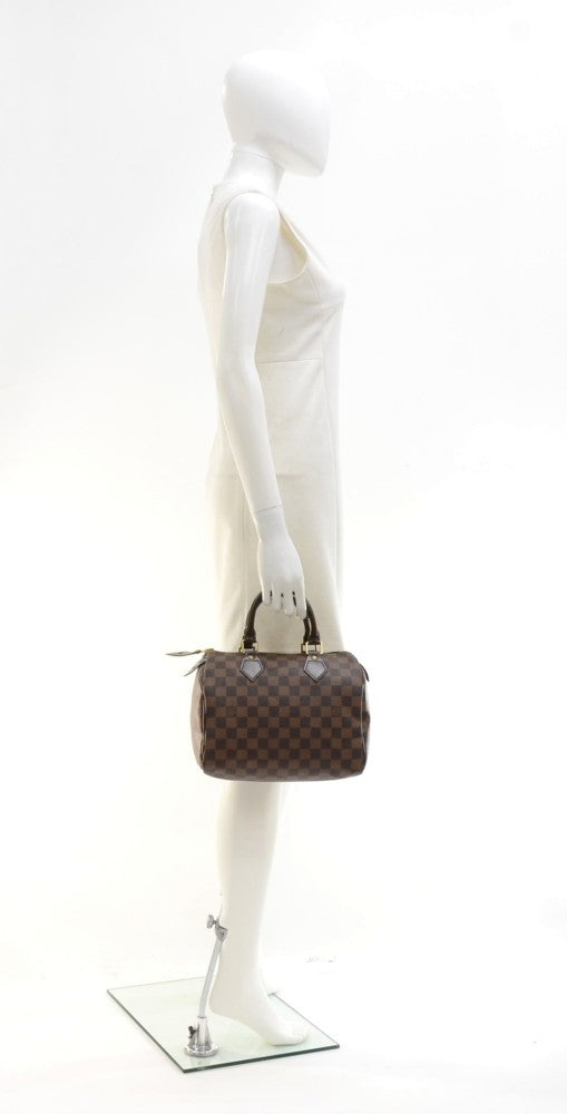 Louis Vuitto Speedy 25 Damier Ebene Handbag