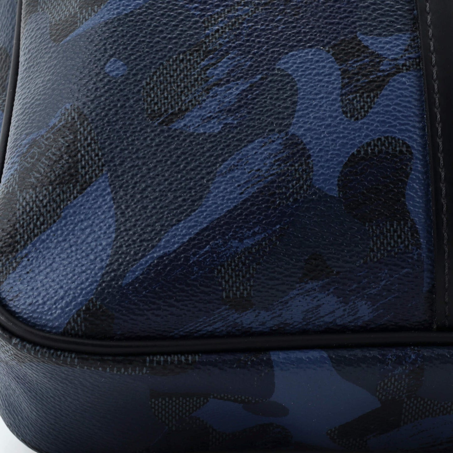 Louis Vuitton Porte-Documents Voyage Briefcase Limited Edition Camouflage Damier Cobalt PM
