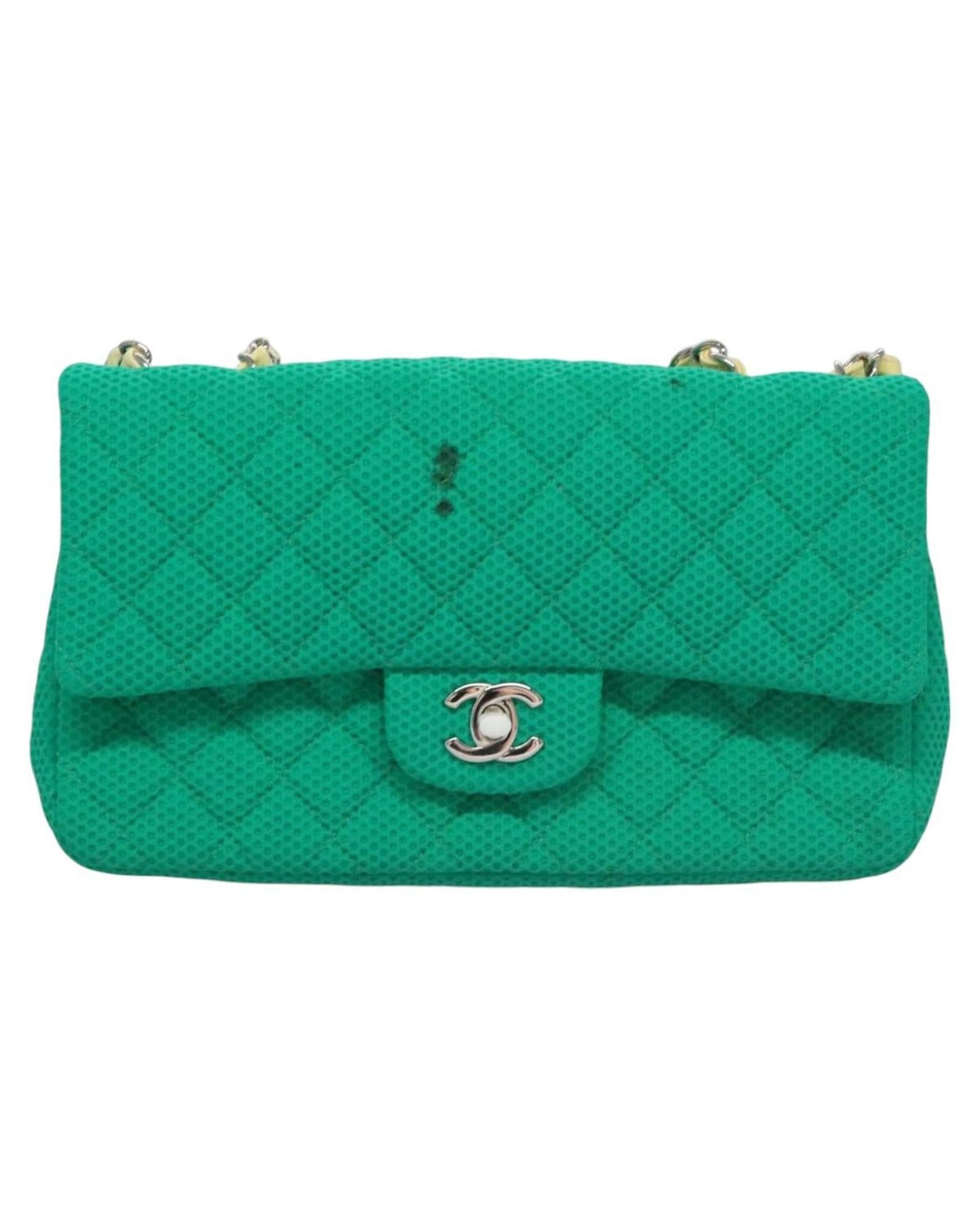 Chanel Cotton Shoulder Bag with  Card