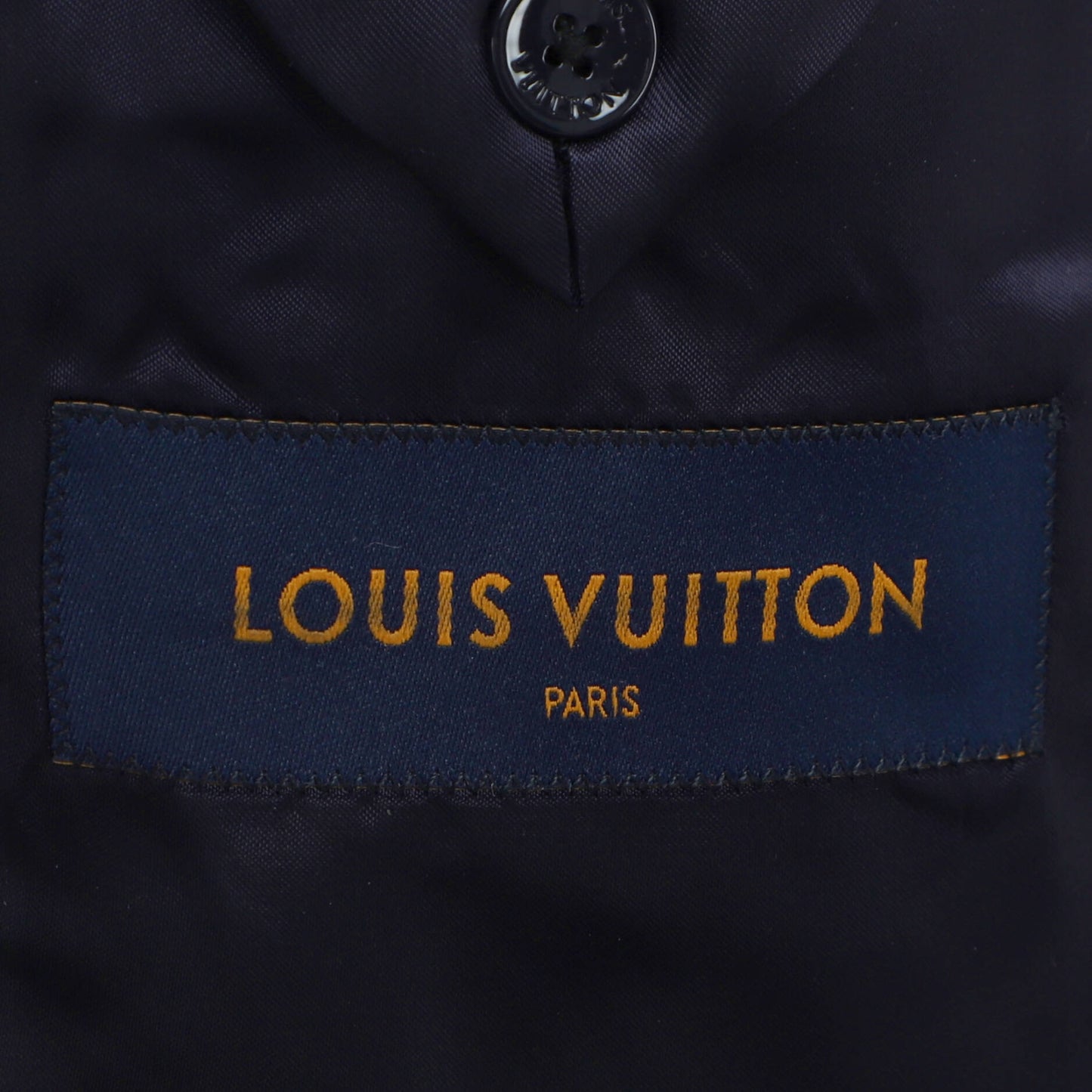 Louis Vuitton Men's Flower Embossed Coat Wool Blend