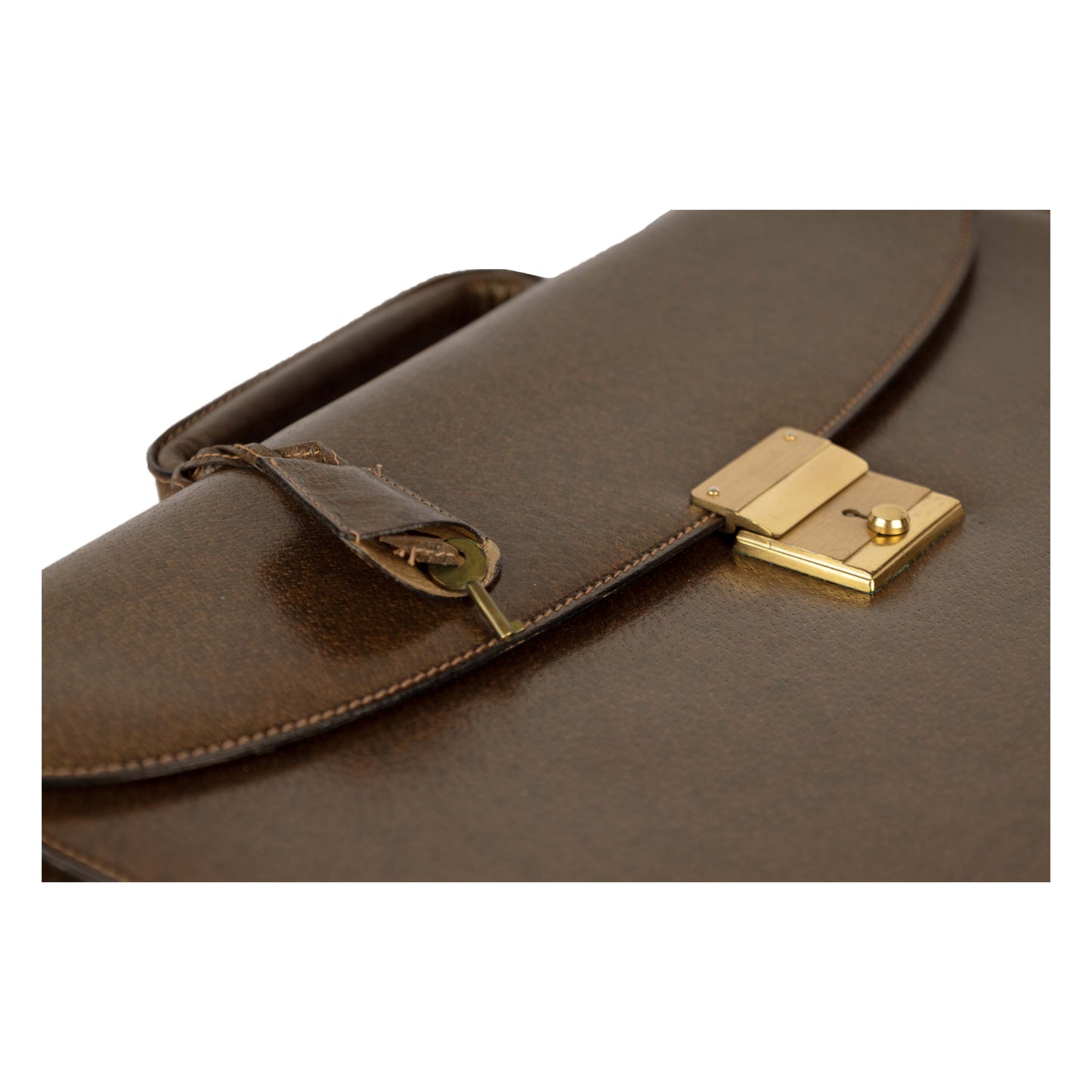 GLM--  Leather Briefcase - '90s
