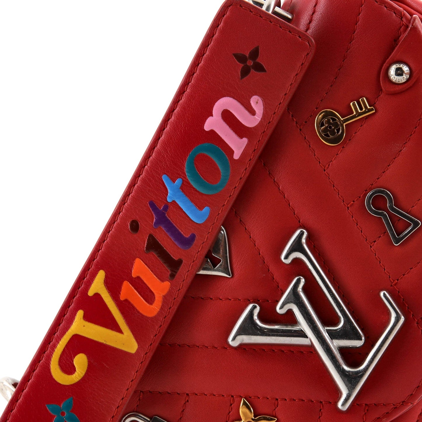 Louis Vuitton New Wave Chain Bag Limited Edition Love Lock Quilted Leather PM
