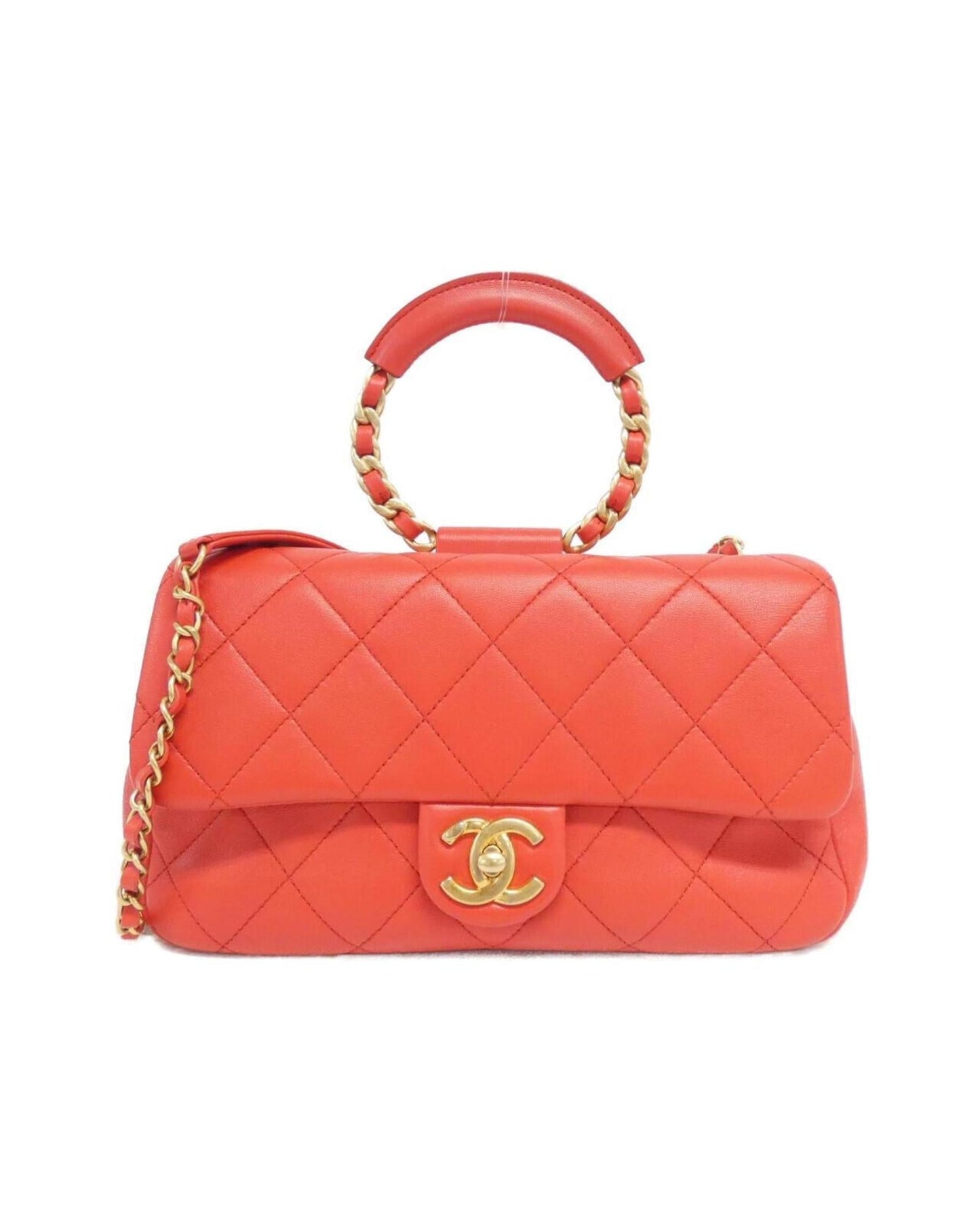 Chanel Leather Shoulder Bag with Dust Bag