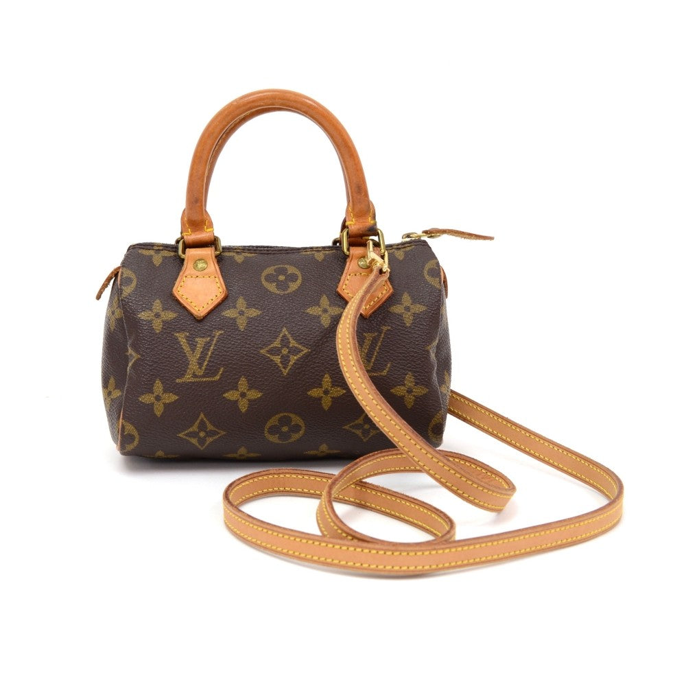 Louis Vuitto Mini Speedy Handbag with Strap
