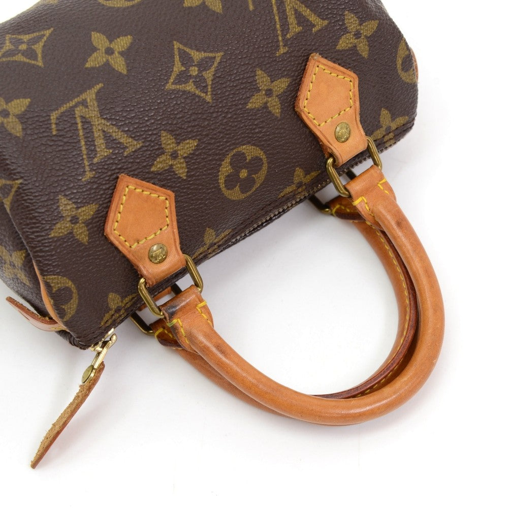 Louis Vuitto Mini Speedy Handbag with Strap