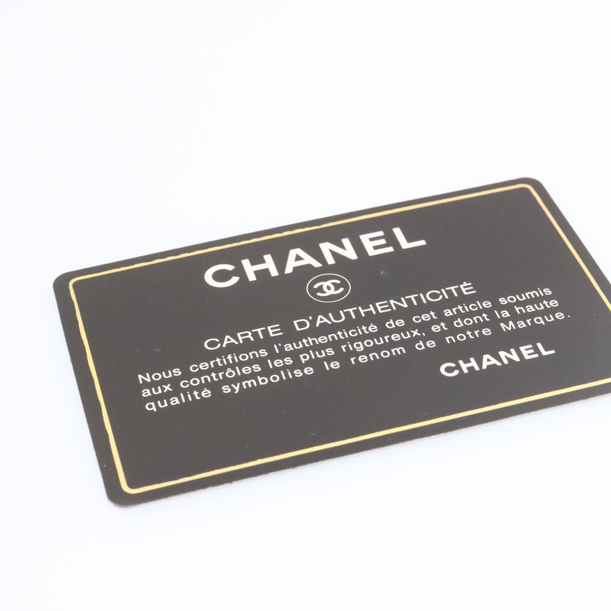 CHANEL Lamb Skin Double Flap Chain Shoulder Bag Black CC 26207A