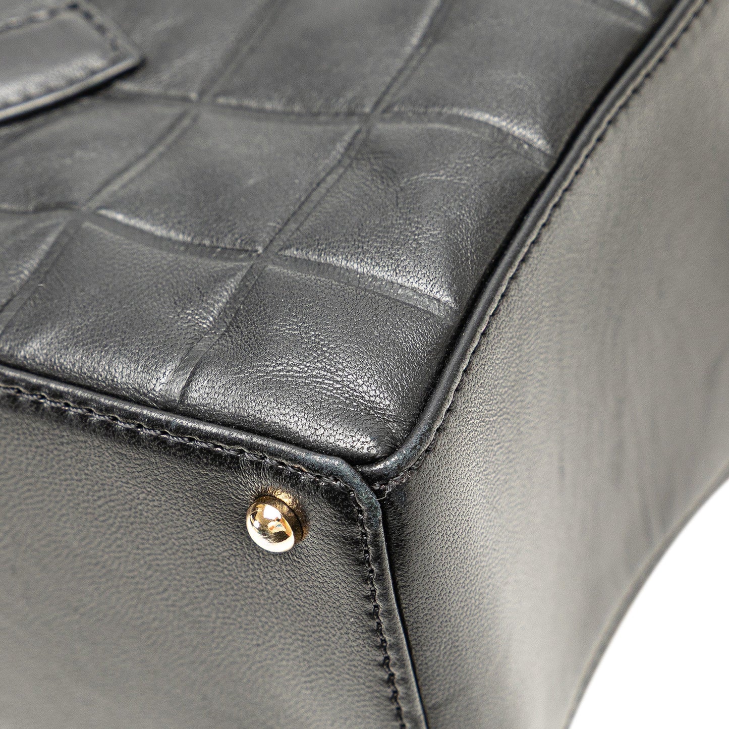 Chanel Cc Choco Bar Lambskin Shoulder Bag