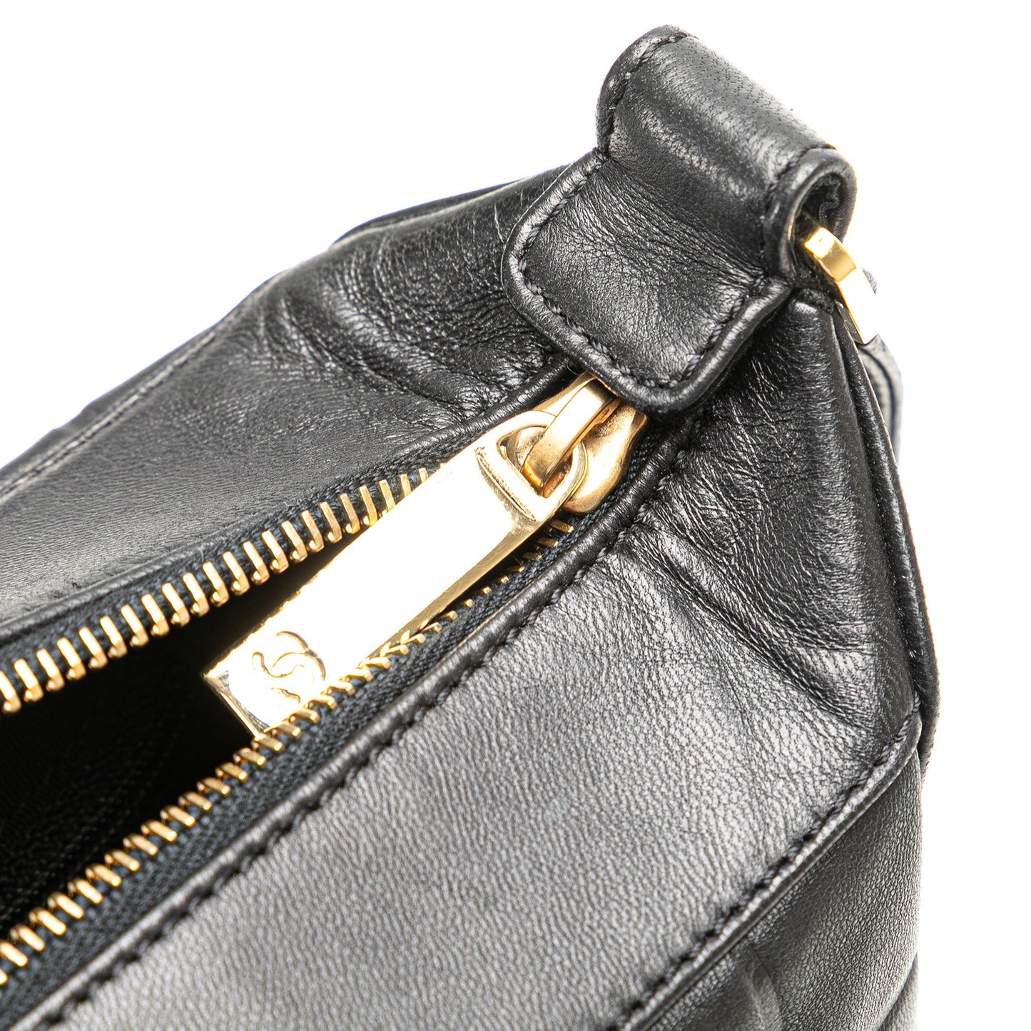 Chanel Cc Choco Bar Lambskin Shoulder Bag