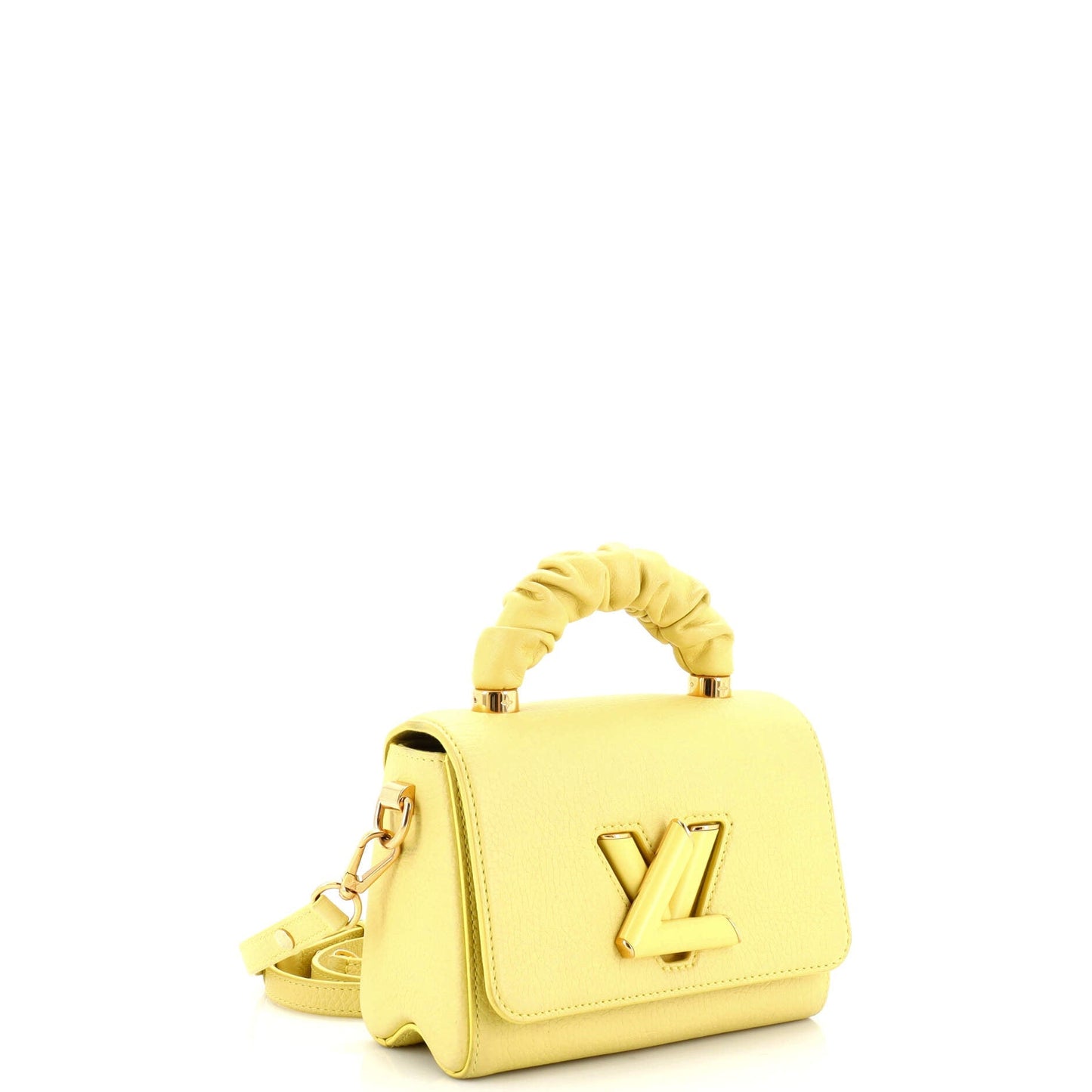 Louis Vuitton Twist Scrunchie Top Handle Bag Leather PM