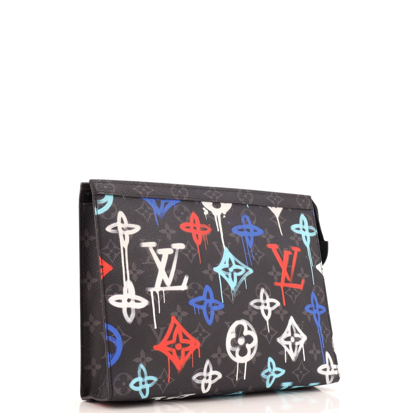 Louis Vuitton Pochette Voyage Graffiti Monogram Eclipse Canvas MM