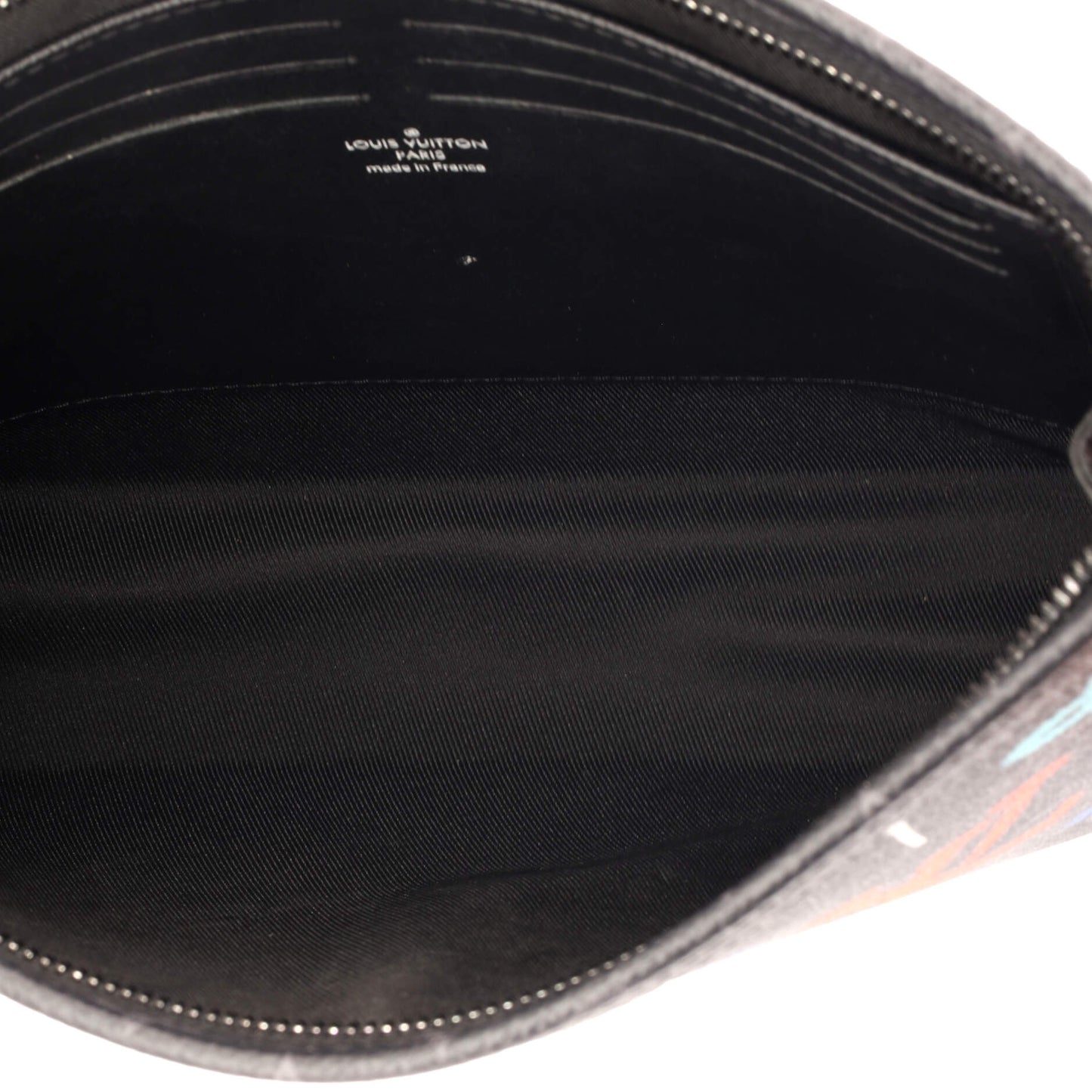 Louis Vuitton Pochette Voyage Graffiti Monogram Eclipse Canvas MM