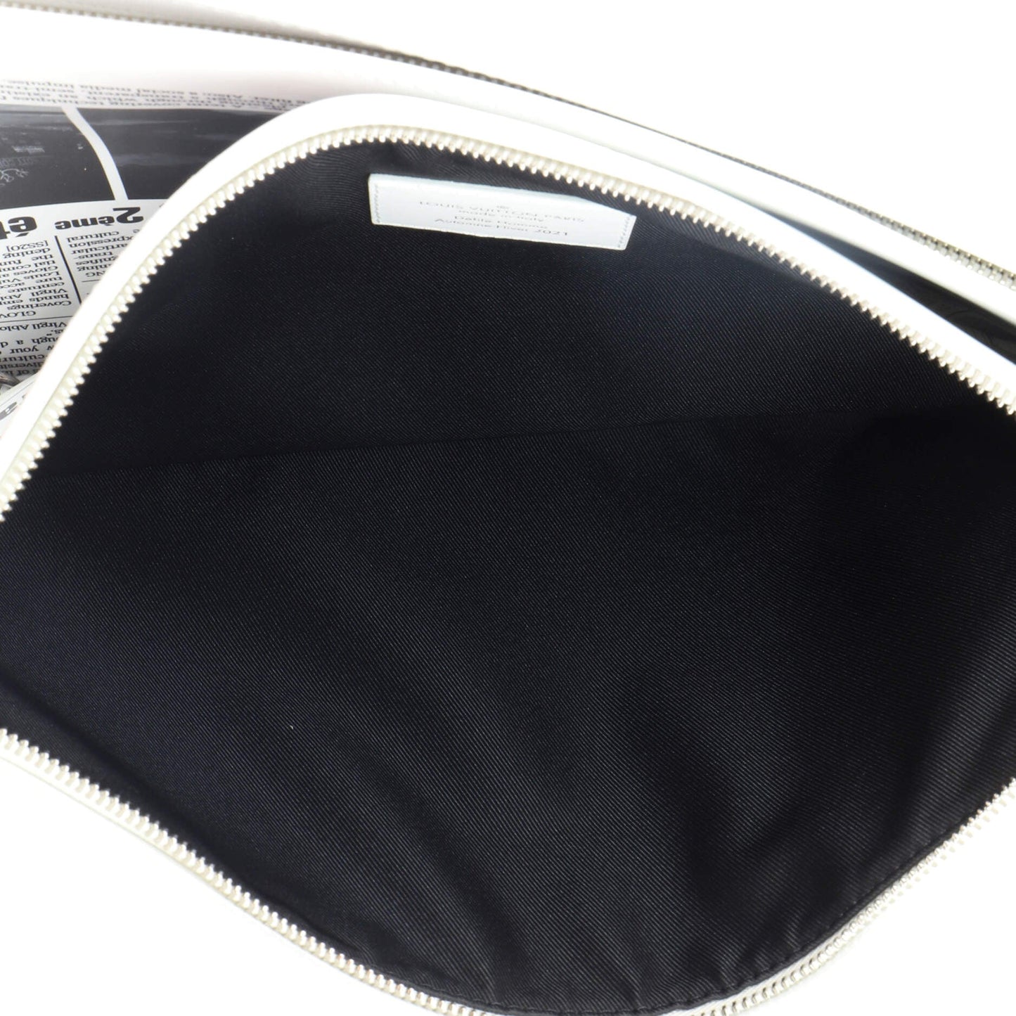 Louis Vuitton Newspaper Pouch Printed Leather