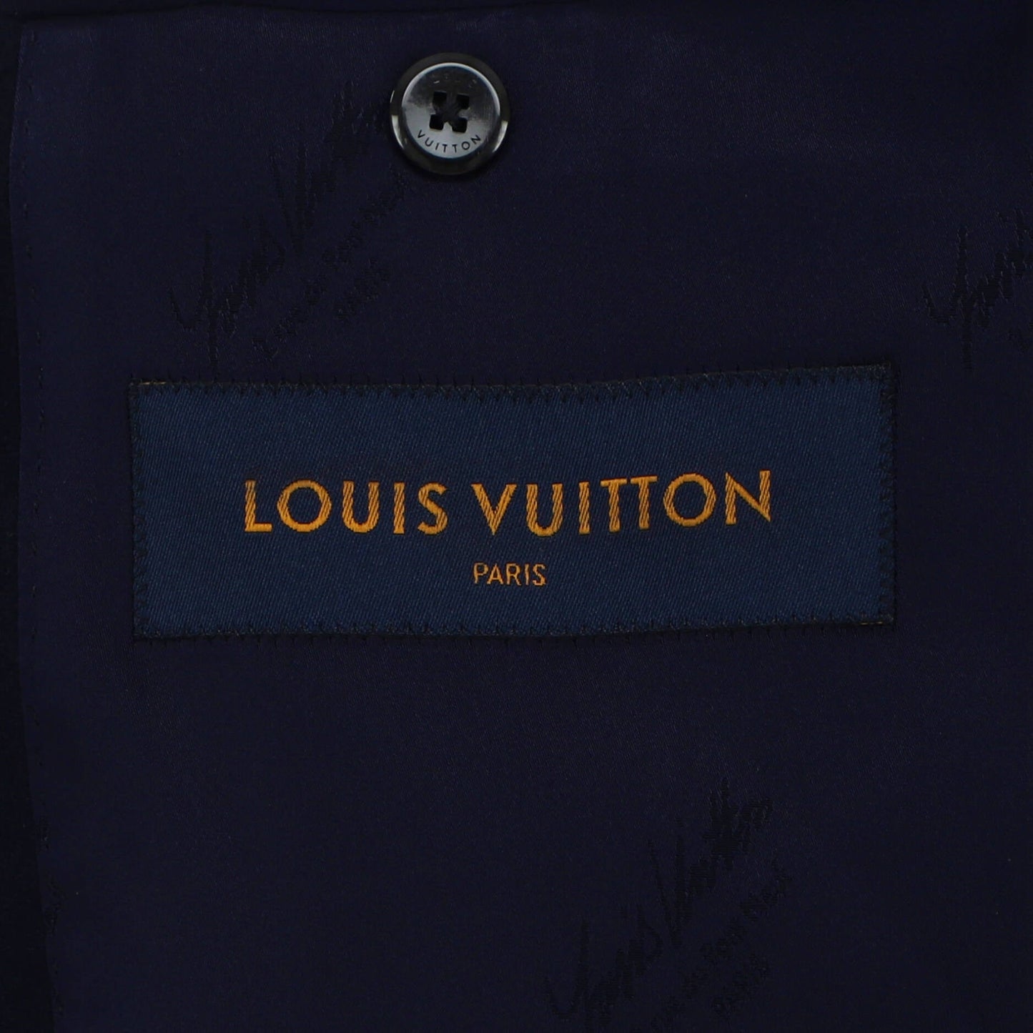 Louis Vuitton Men's Double Breasted Stripe Jacket Wool Blend