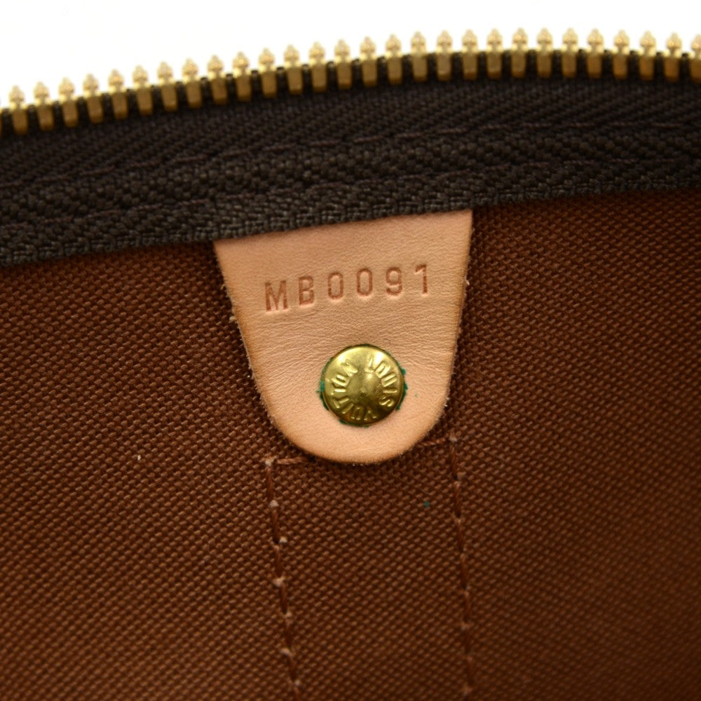 Louis Vuitto Monogram Canvas Keepall 55 Bandouliere Duffel Bag with Strap