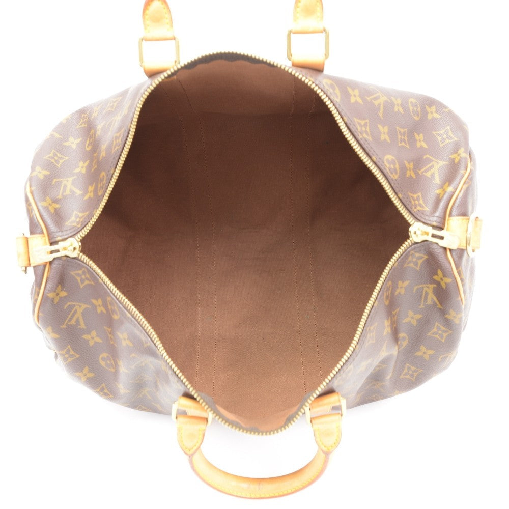Louis Vuitto Monogram Canvas Keepall 45 Bandouliere Duffle Bag with Strap