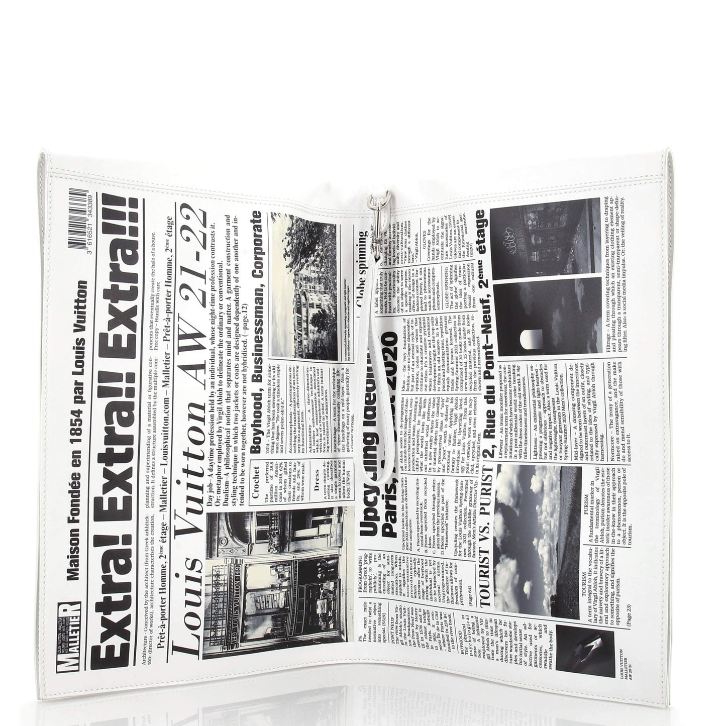 Louis Vuitton Newspaper Pouch Printed Leather