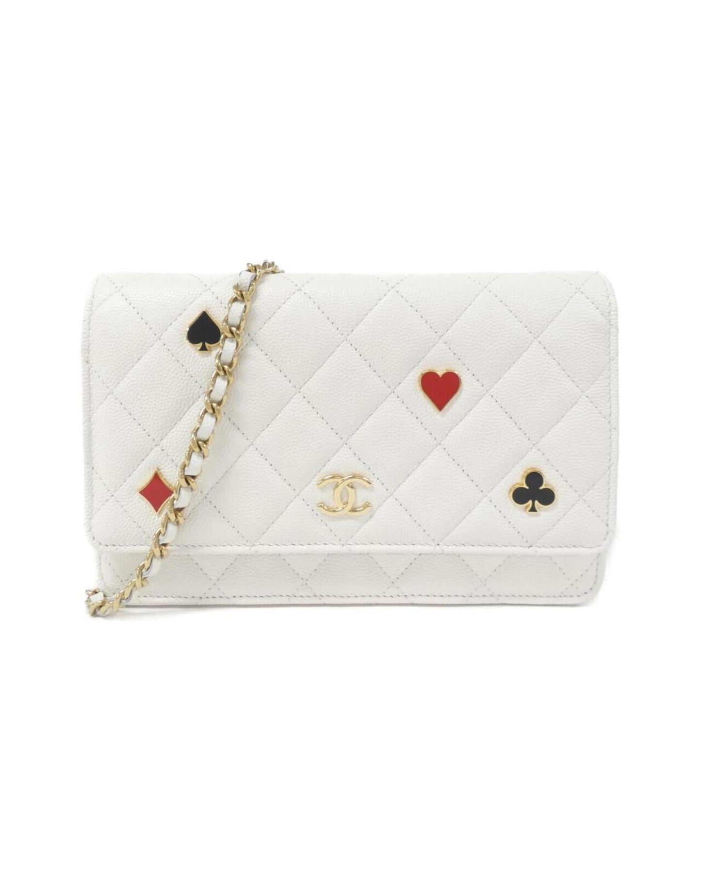 Chanel Leather Wallet On Chain with Box and Dust Bag