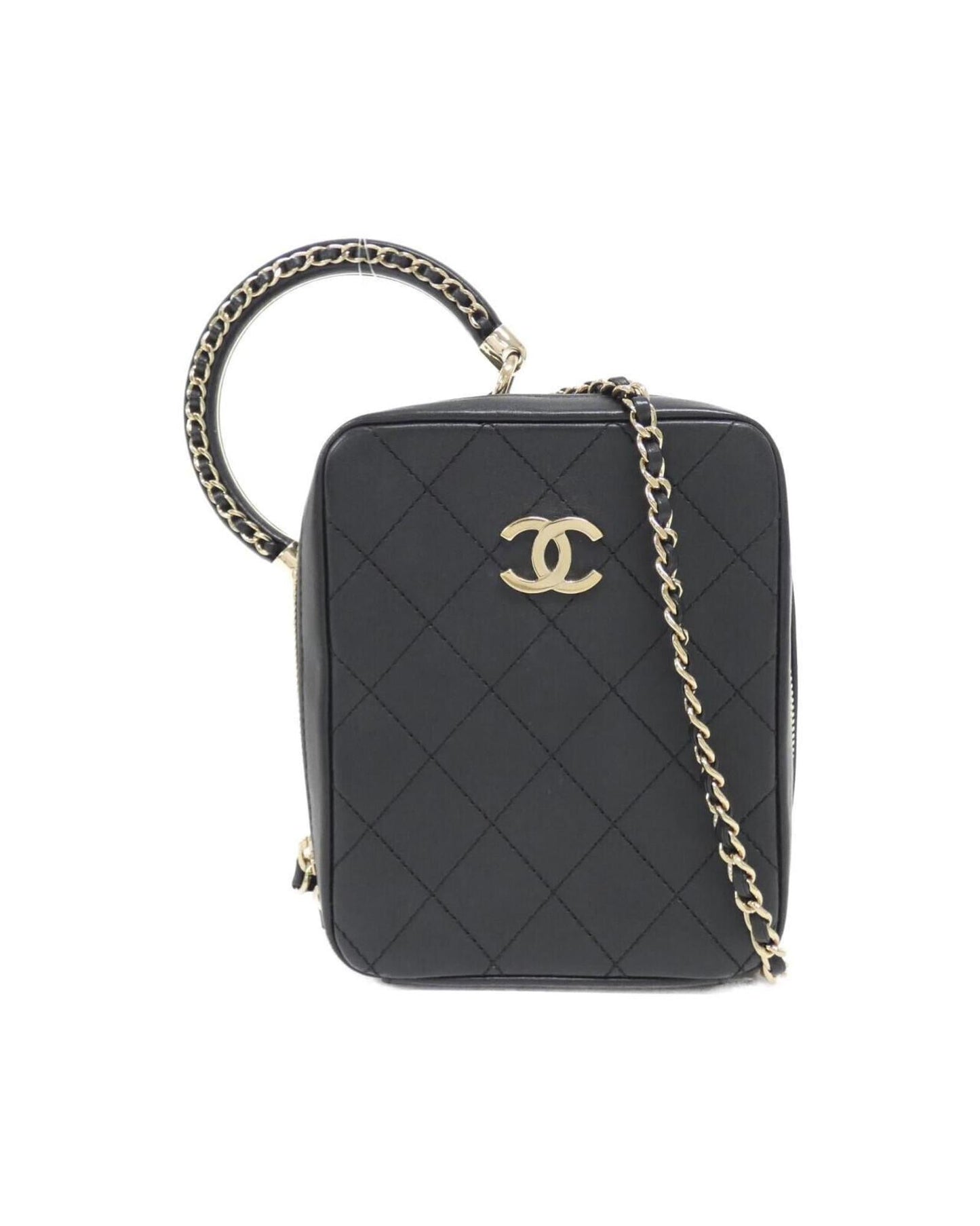 Chanel Chanel Quilted Lambskin Leather Shoulder Bag