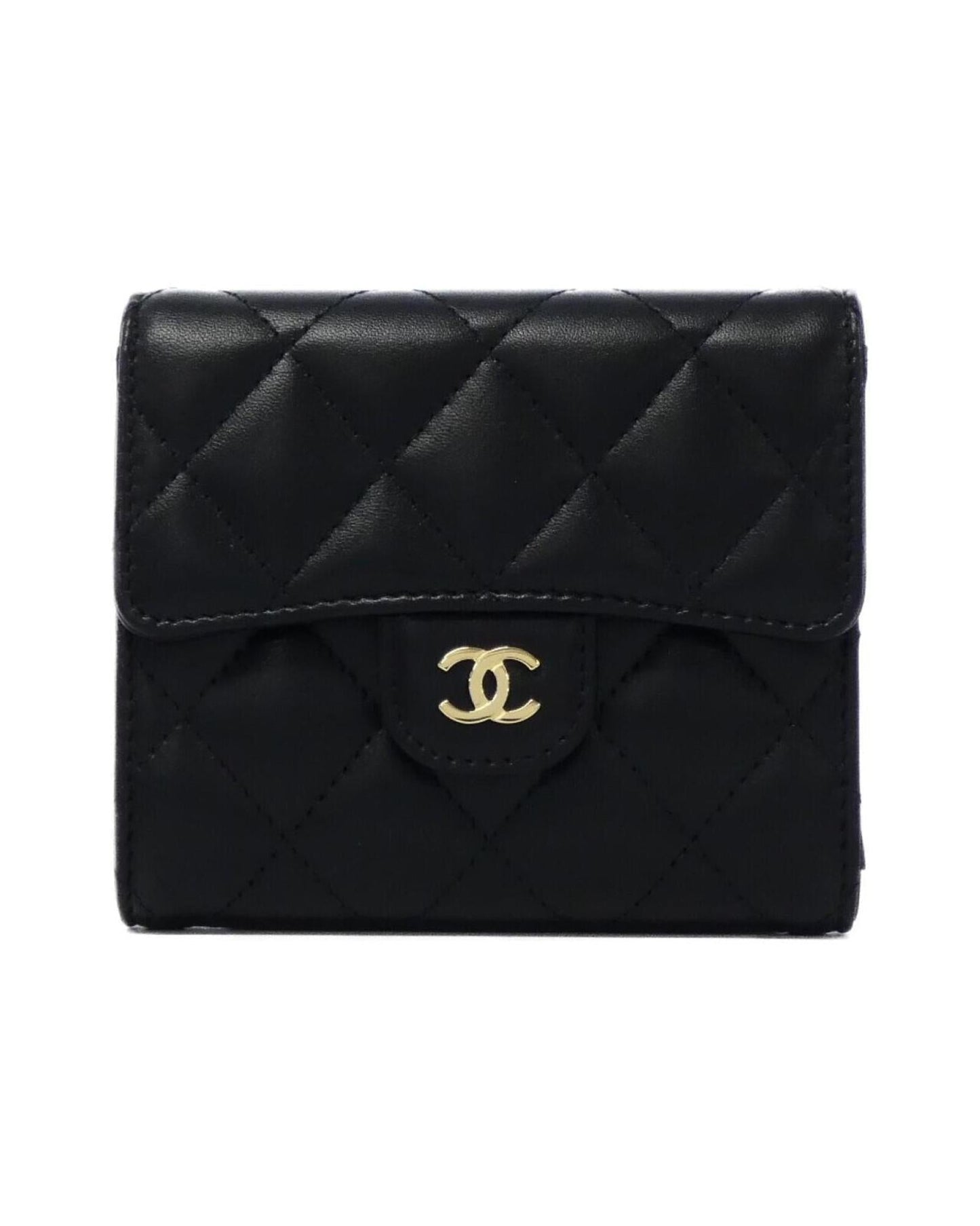 Chanel Timeless Classique Leather Wallet with Box and Dust Bag