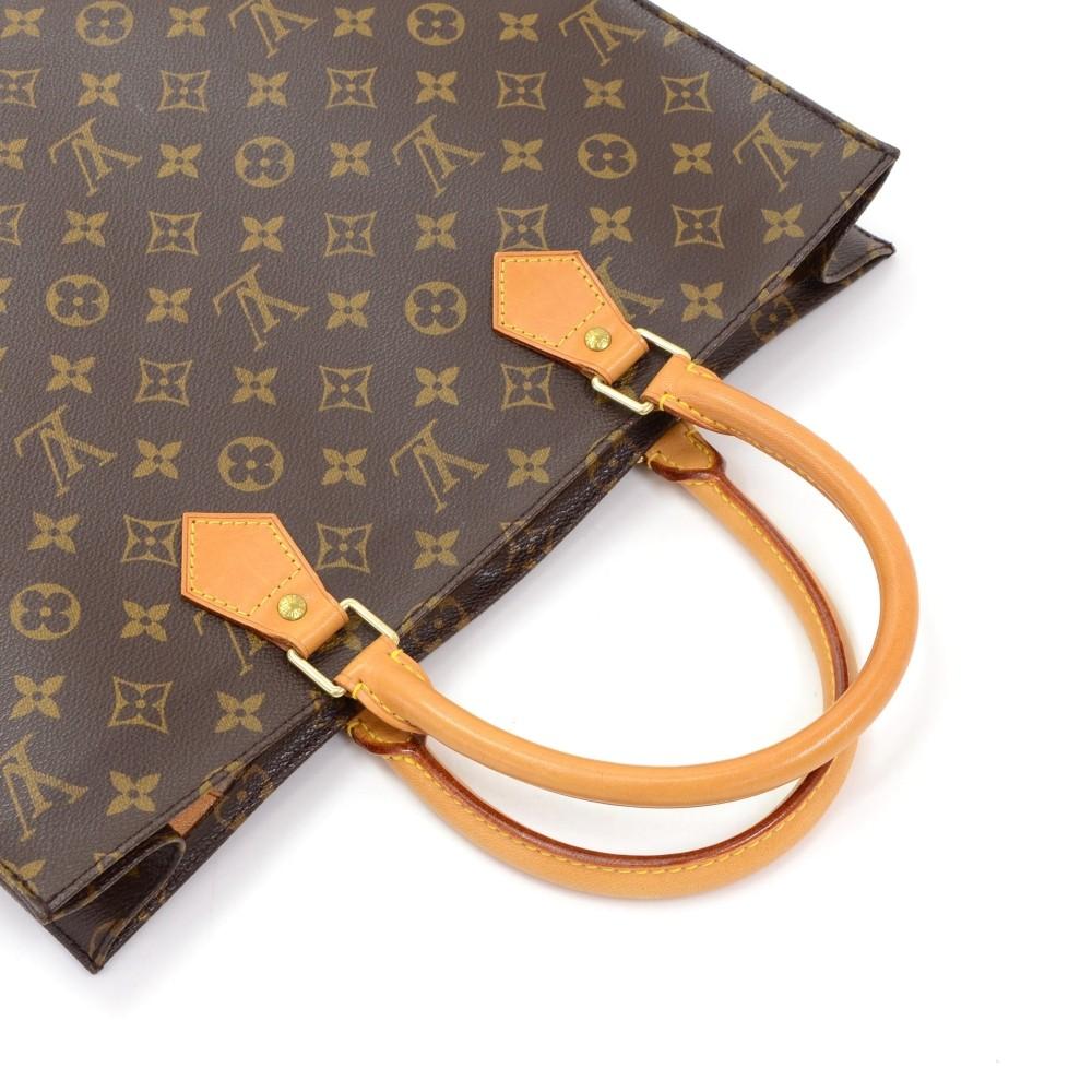 Louis Vuitto Monogram Canvas Sac Plat Handbag