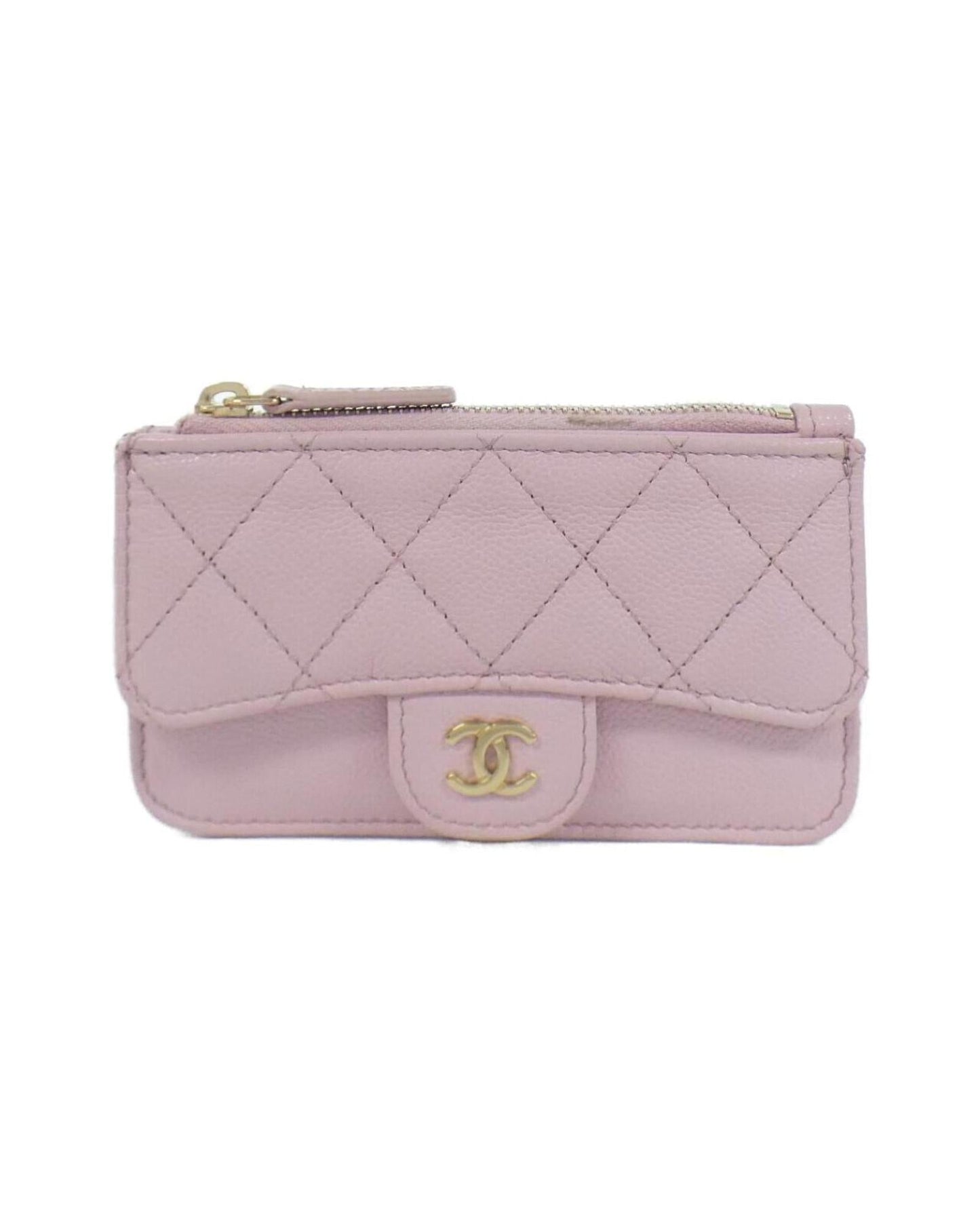Chanel Leather Wallet with Box and Dust Bag Good Condition