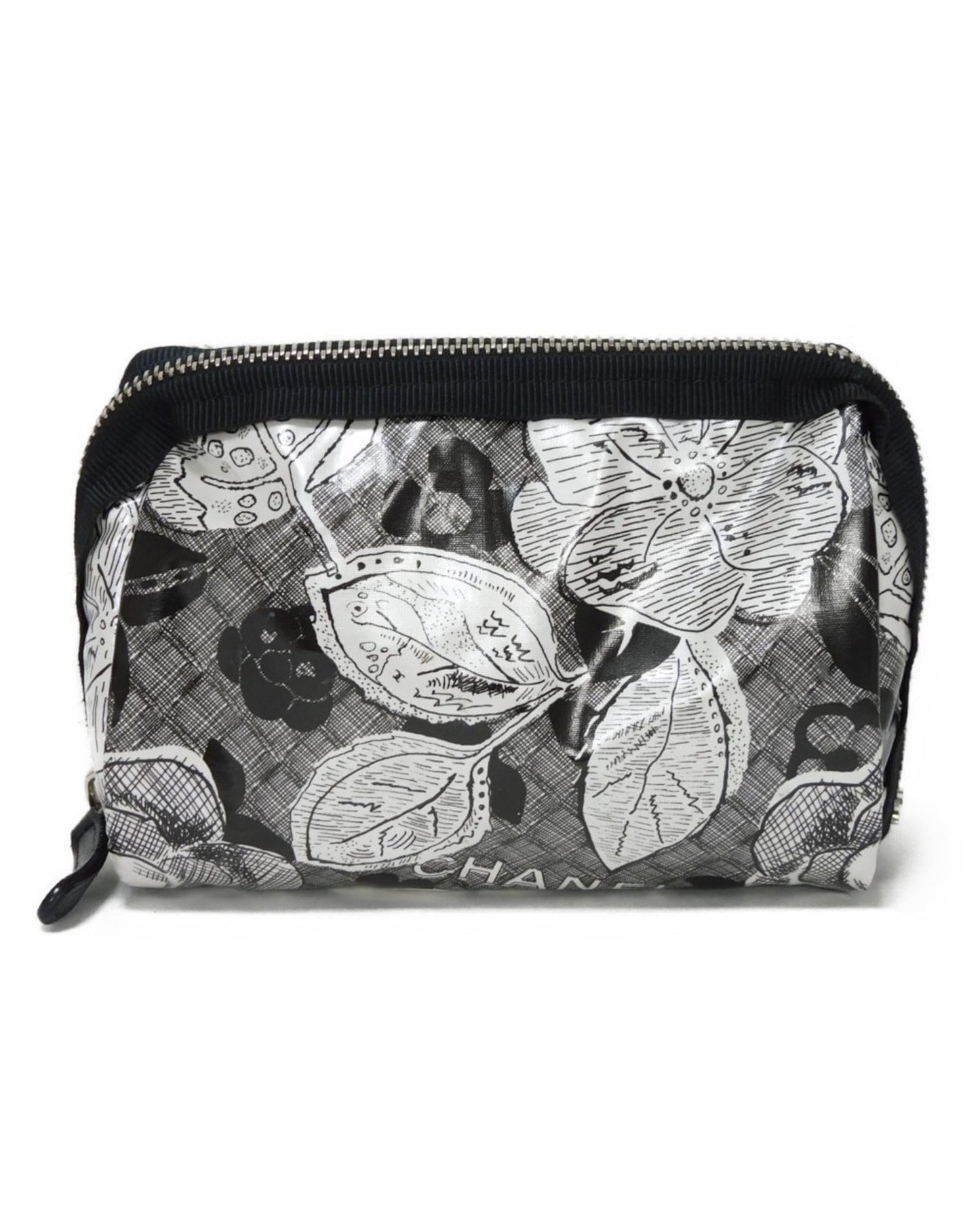 Chanel Camellia Synthetic Handbag with Metal Fittings