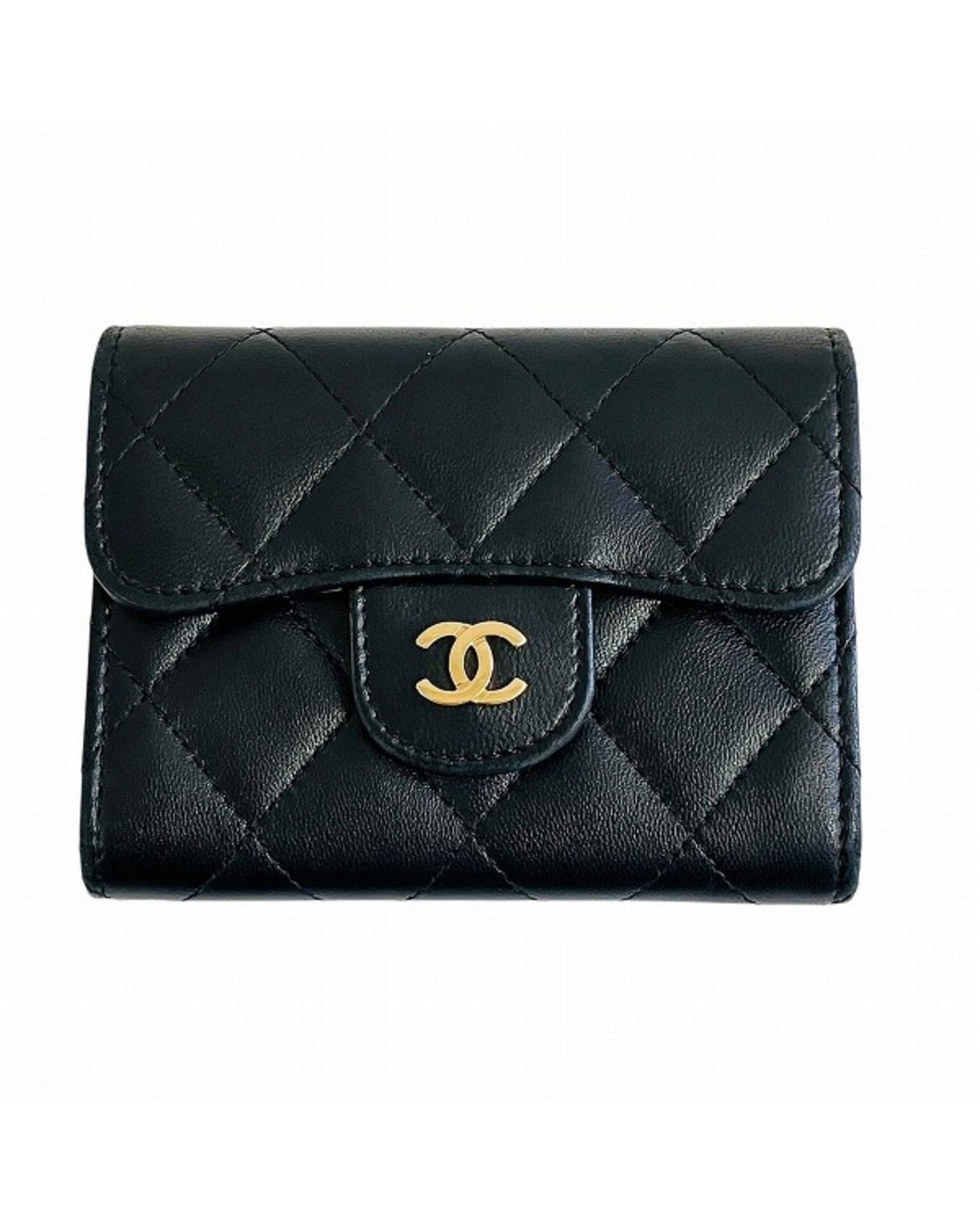 Chanel Leather Wallet with Dust Bag and Manual
