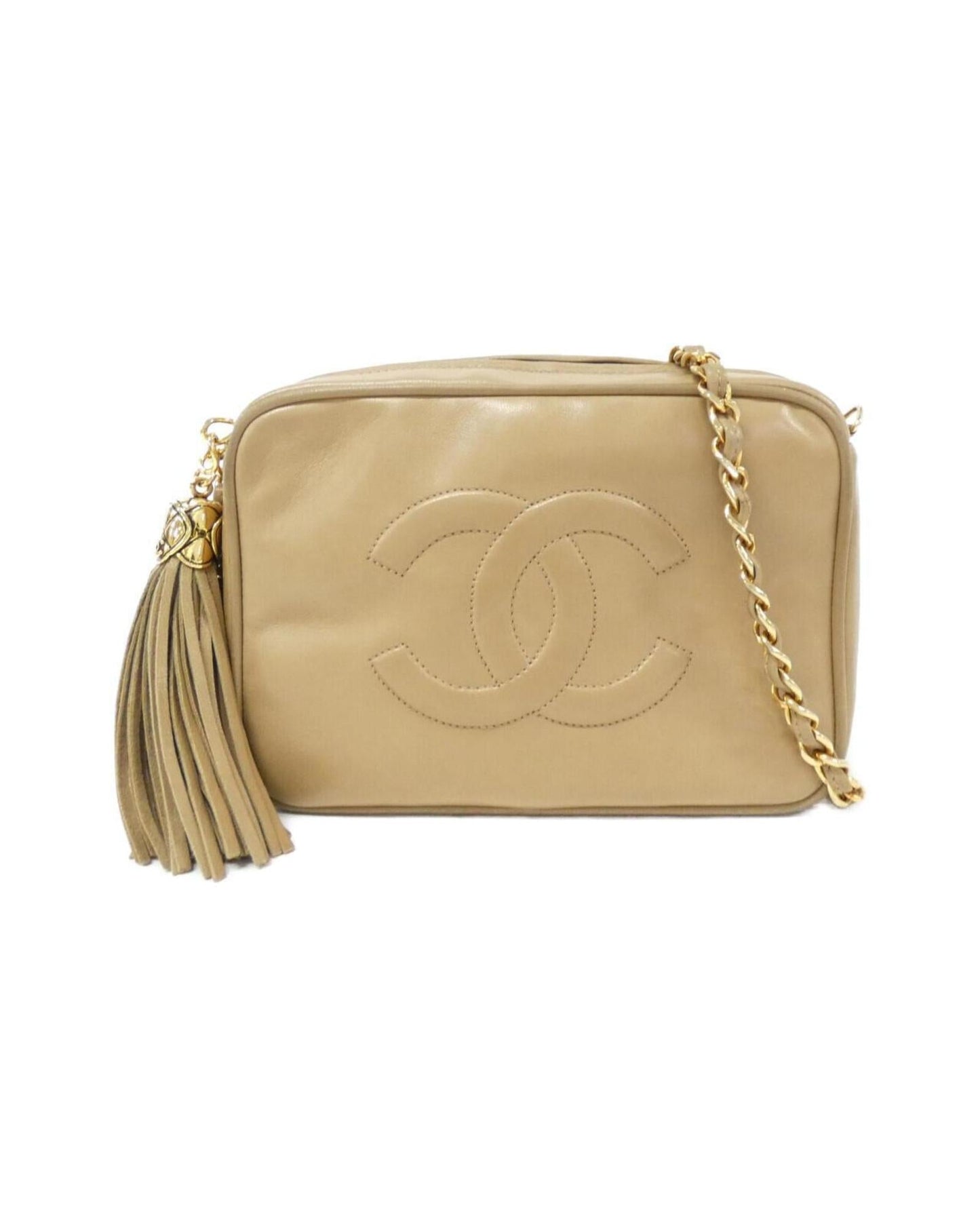 Chanel Leather Camera Bag with Box Good Condition
